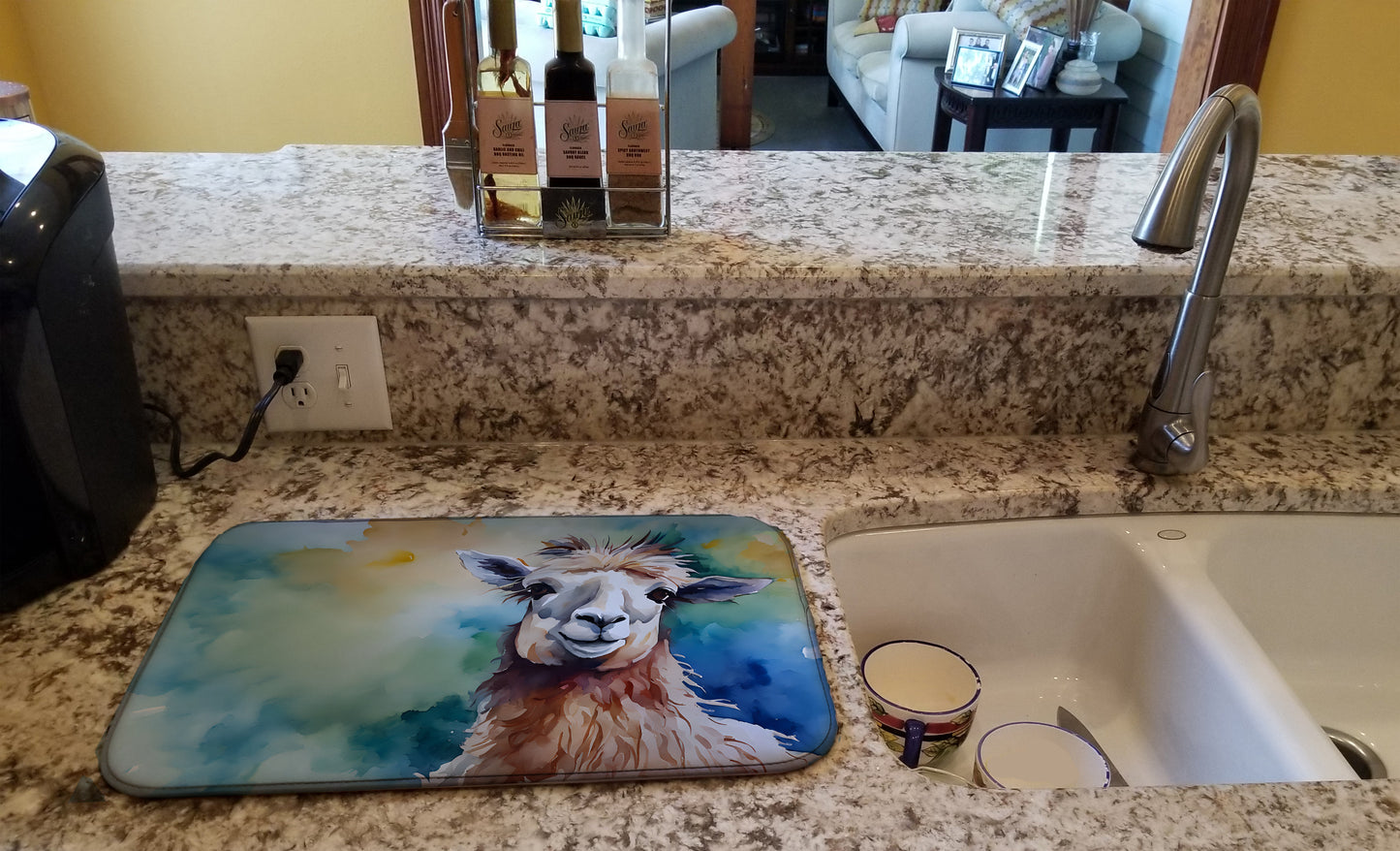 Llama Dish Drying Mat