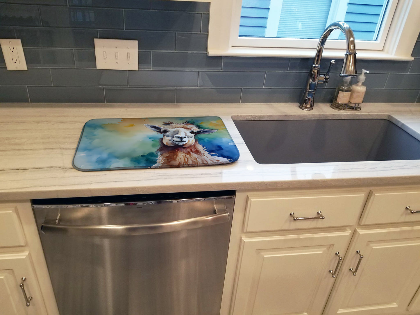 Llama Dish Drying Mat