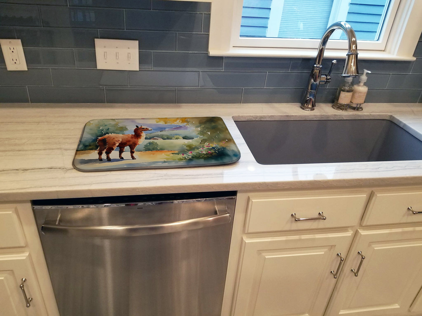 Llama Dish Drying Mat