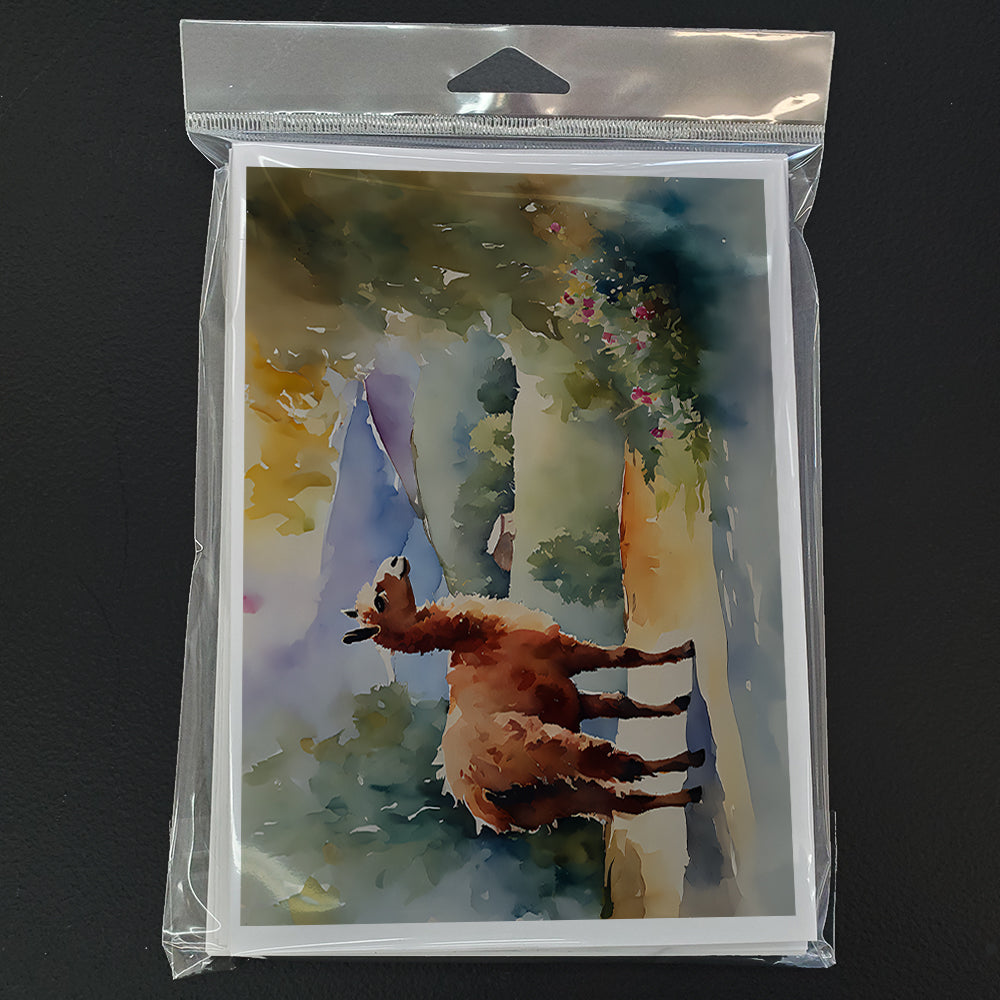 Llama Greeting Cards Pack of 8