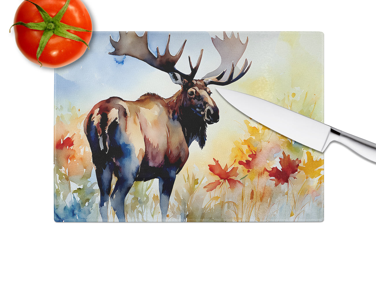 Moose Glass Cutting Board