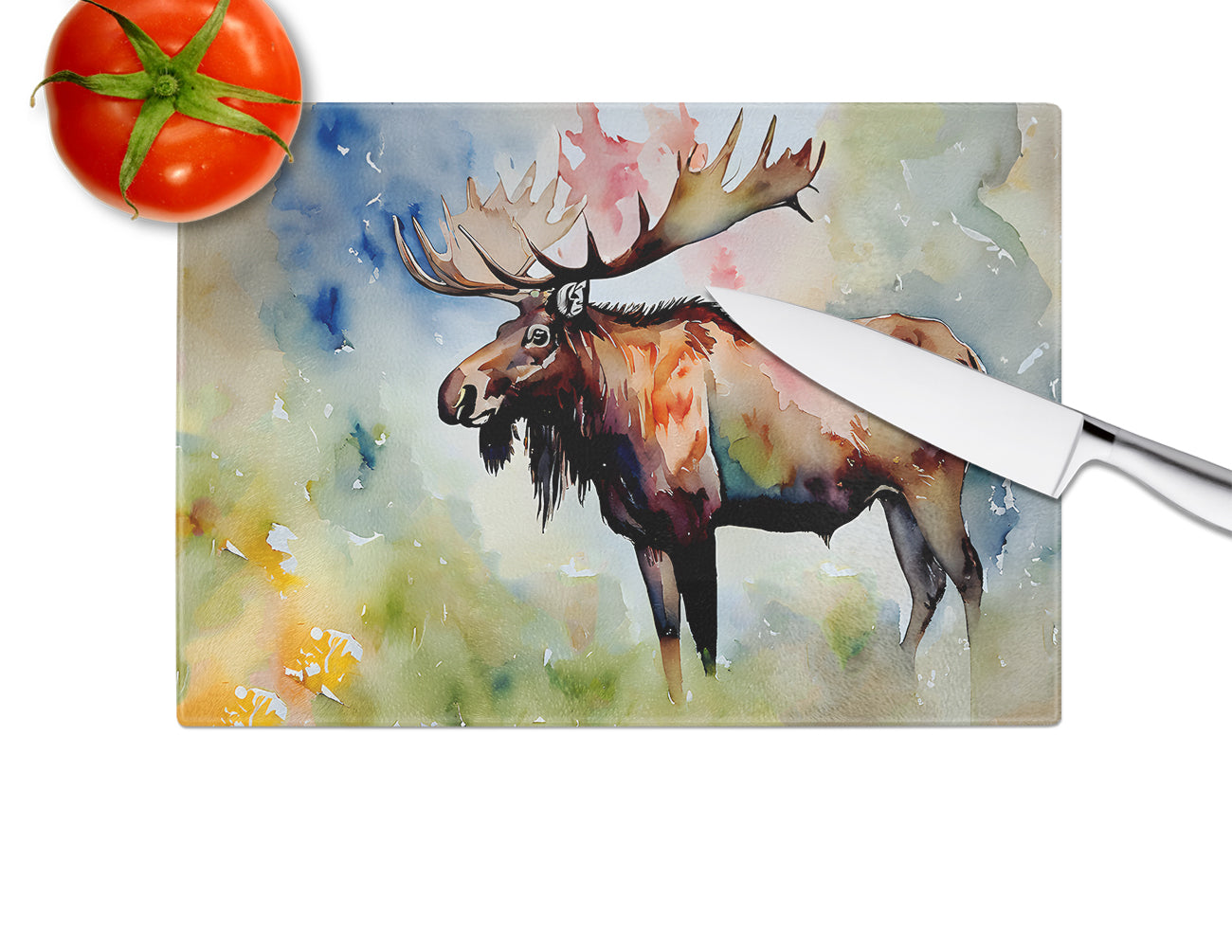 Moose Glass Cutting Board