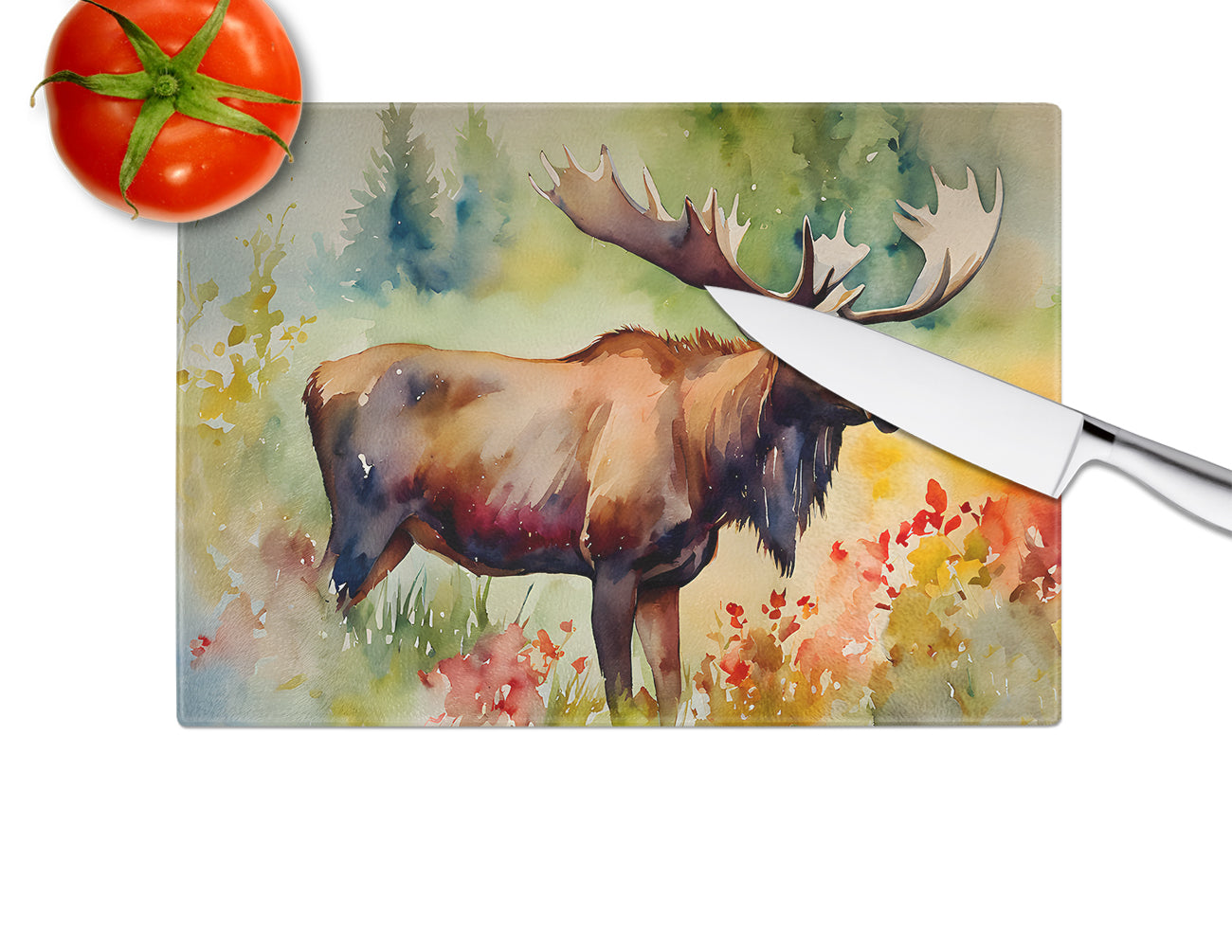 Moose Glass Cutting Board