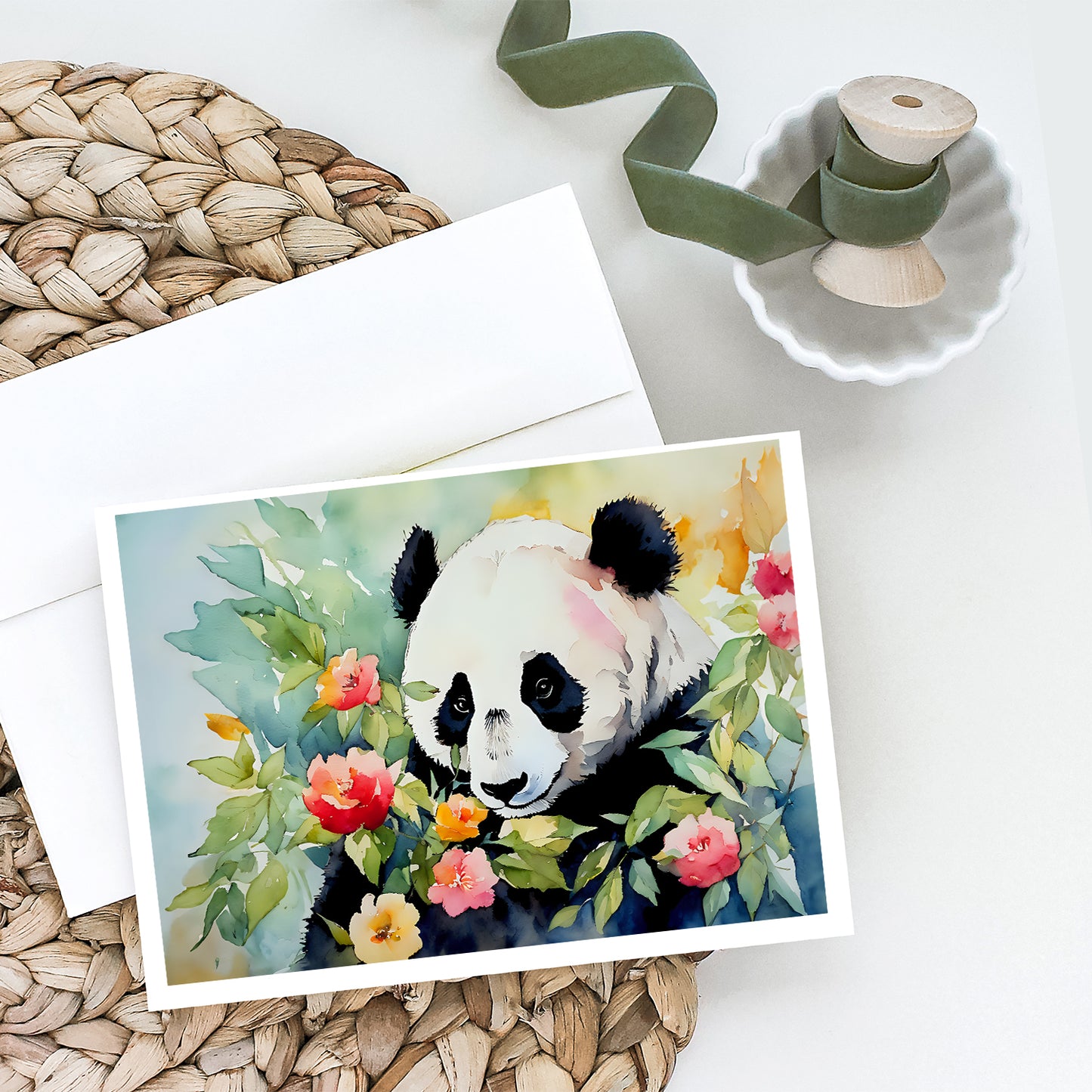 Panda Greeting Cards Pack of 8