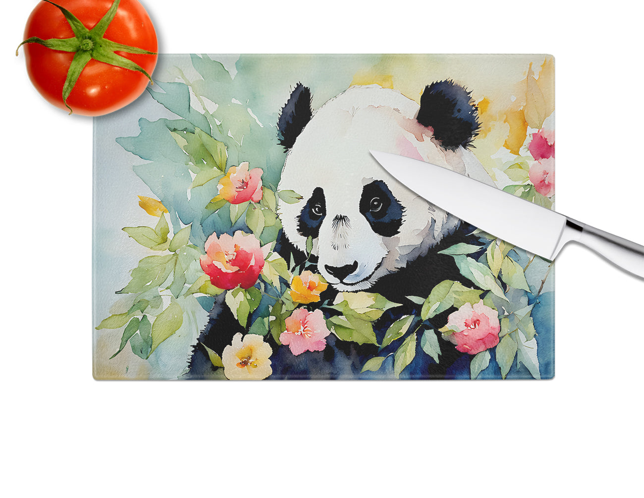 Panda Glass Cutting Board