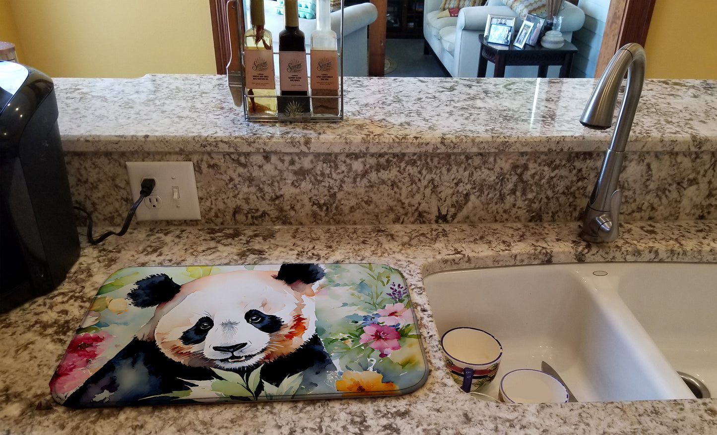 Panda Dish Drying Mat