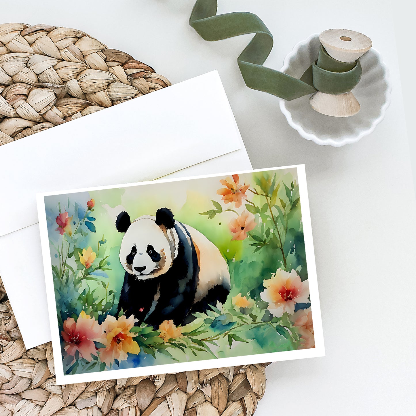 Panda Greeting Cards Pack of 8