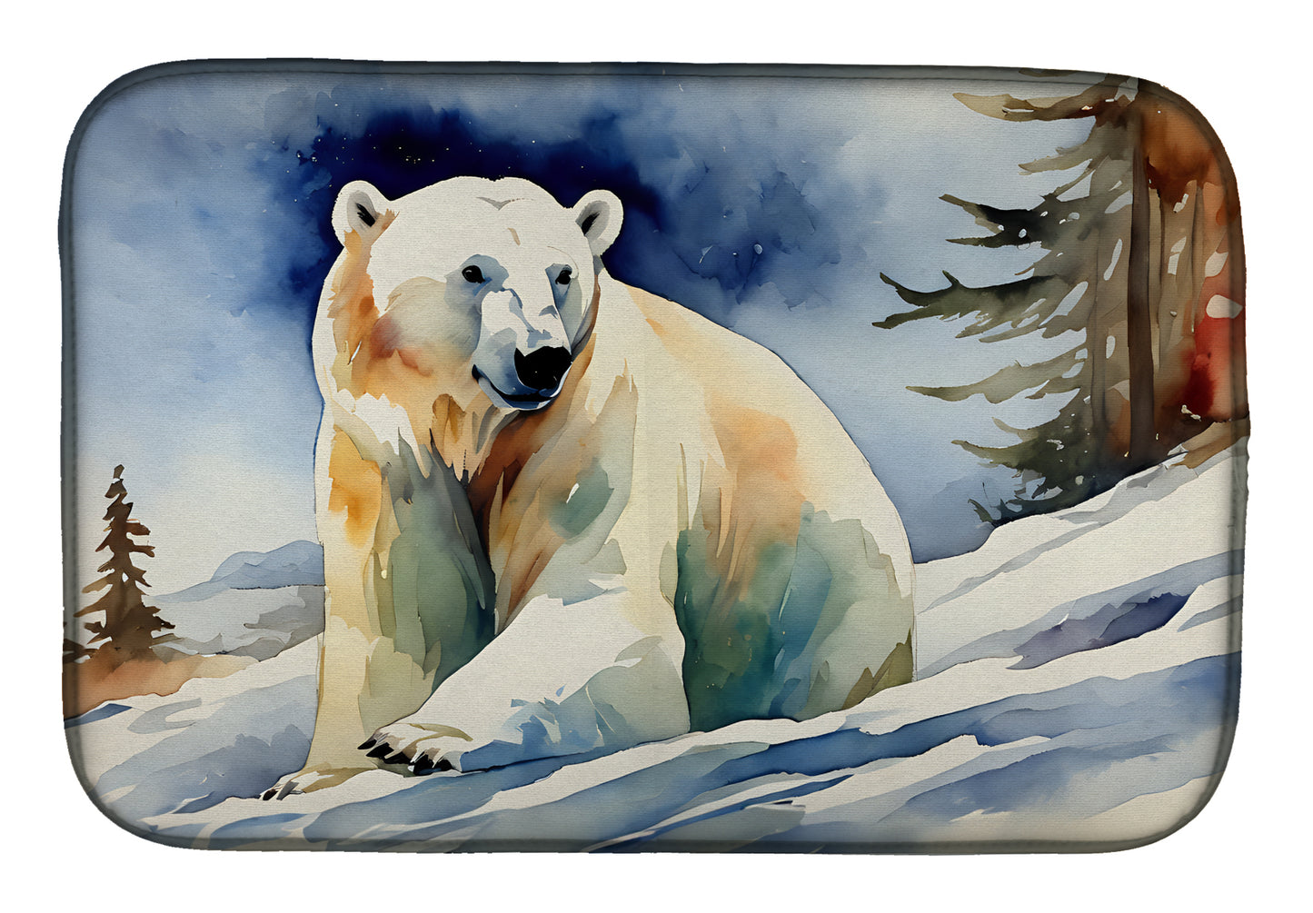 Buy this Polar Bear Dish Drying Mat