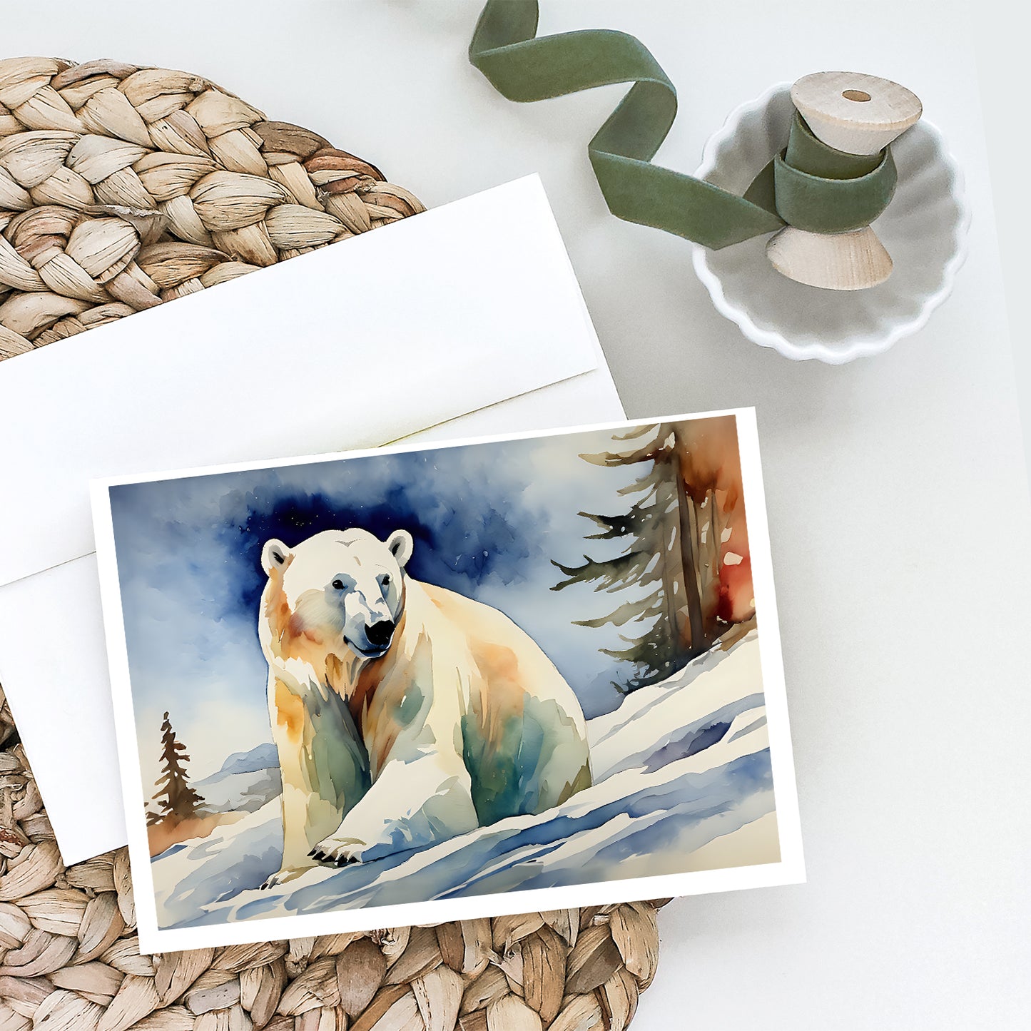 Polar Bear Greeting Cards Pack of 8