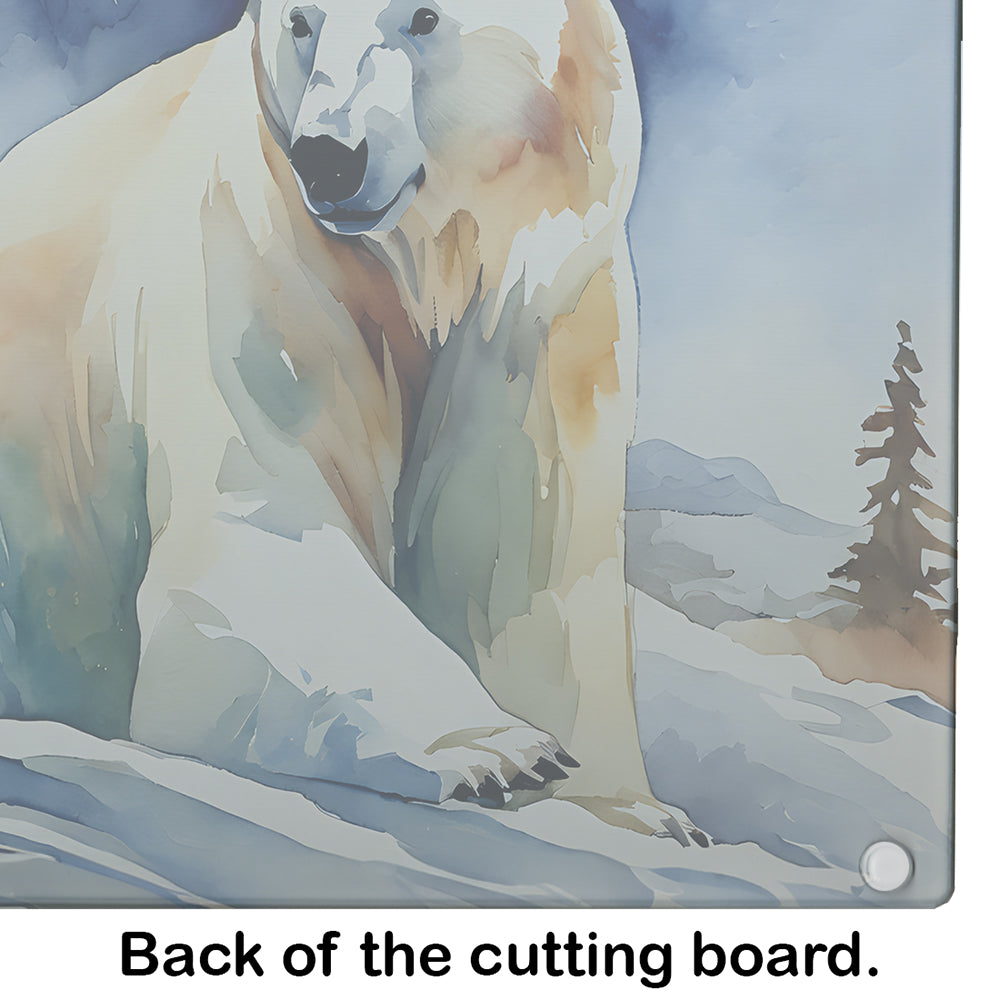 Polar Bear Glass Cutting Board