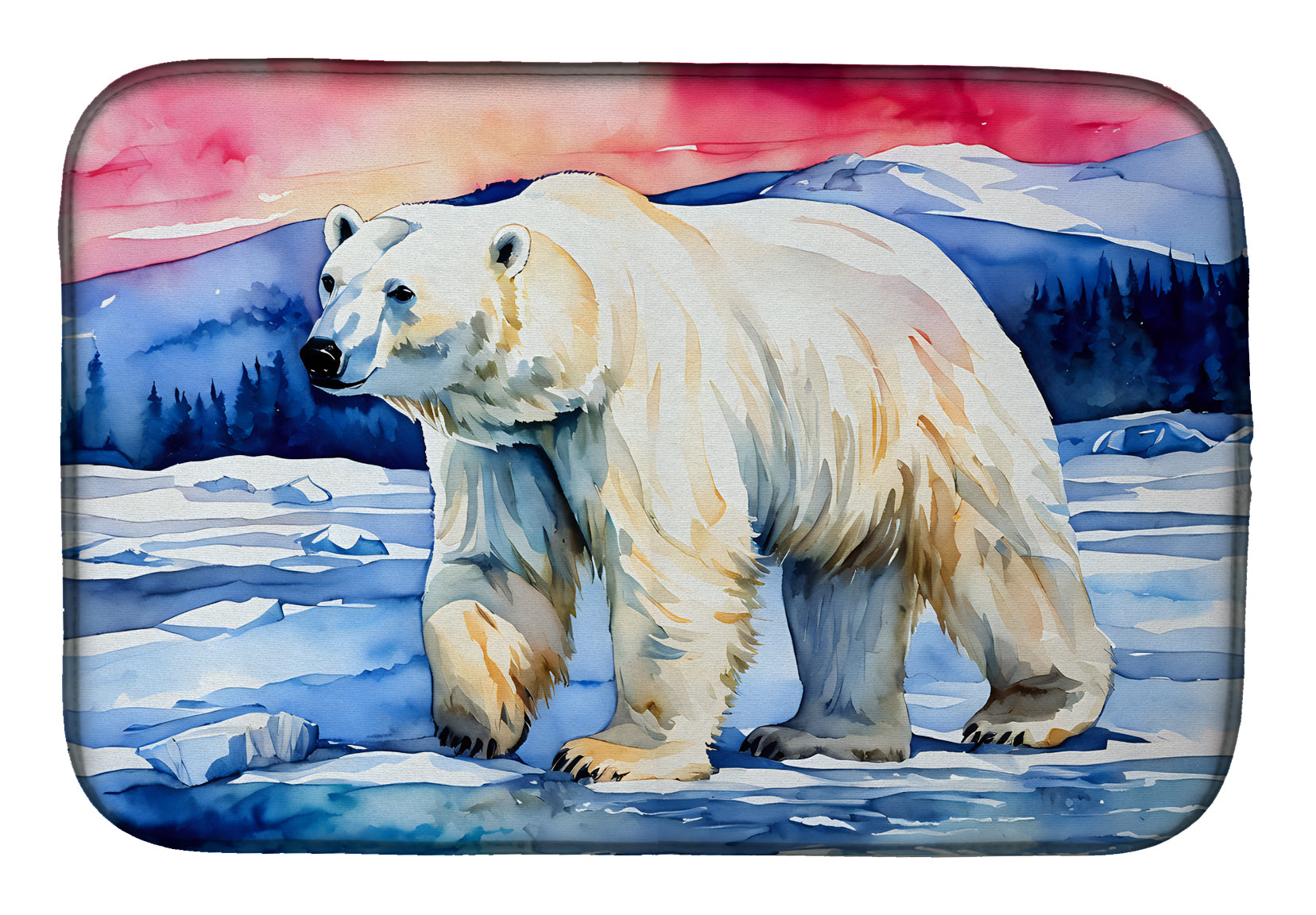 Buy this Polar Bear Dish Drying Mat