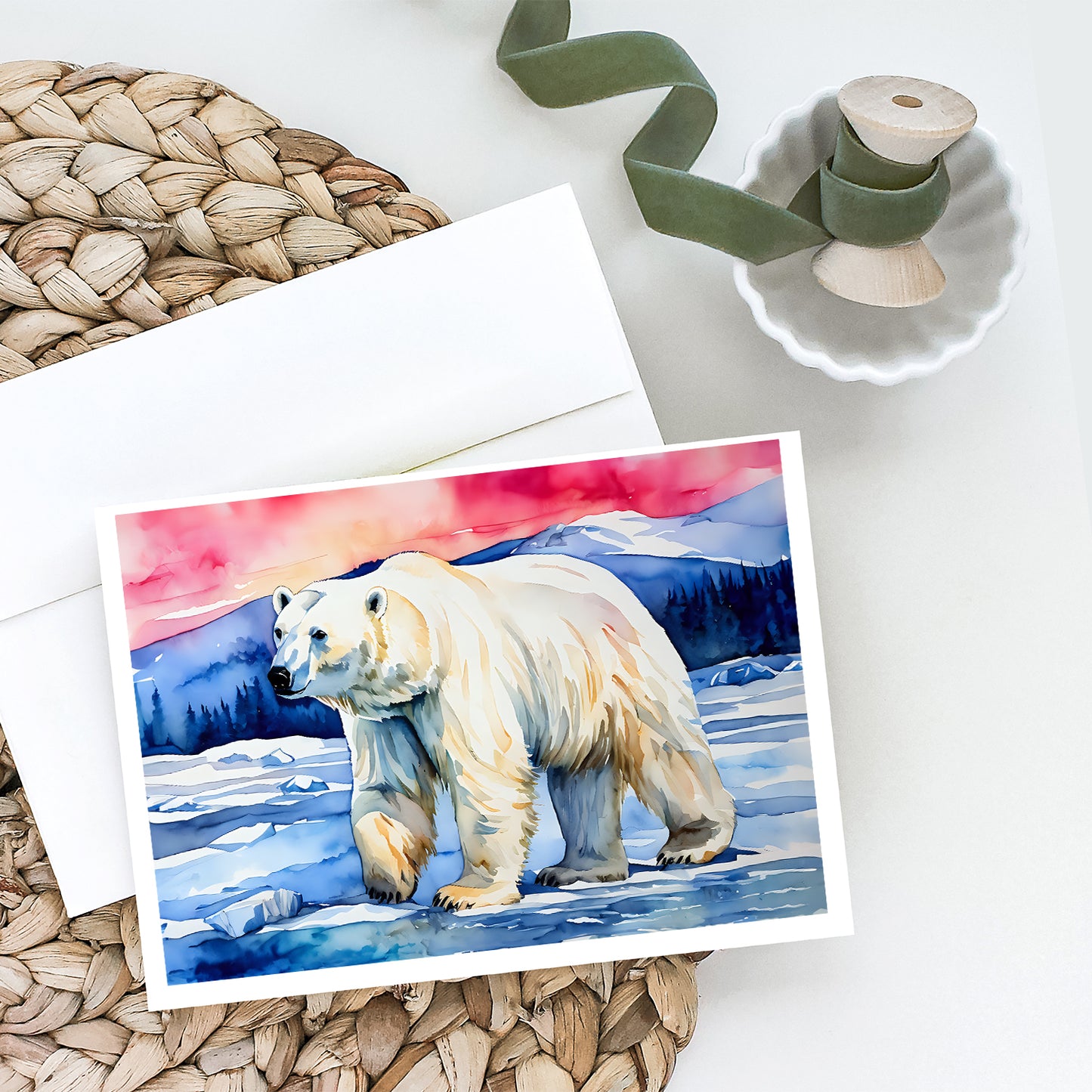 Polar Bear Greeting Cards Pack of 8