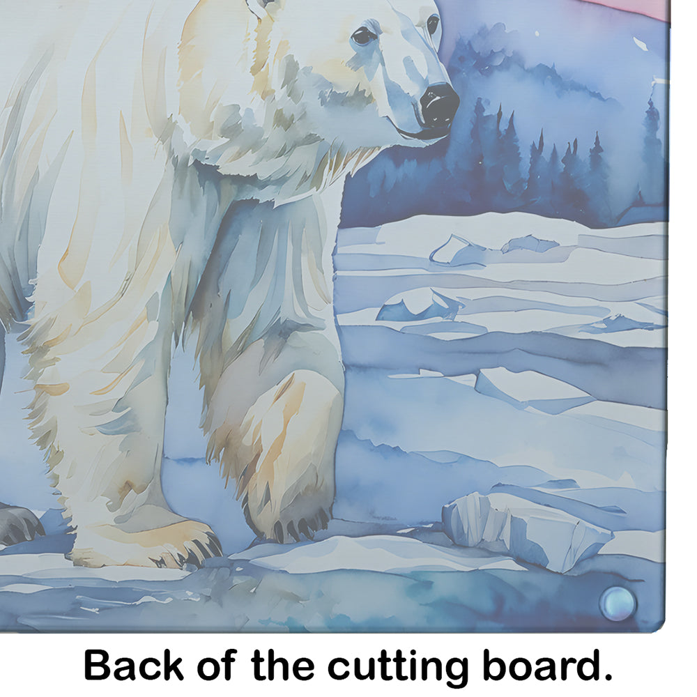 Polar Bear Glass Cutting Board