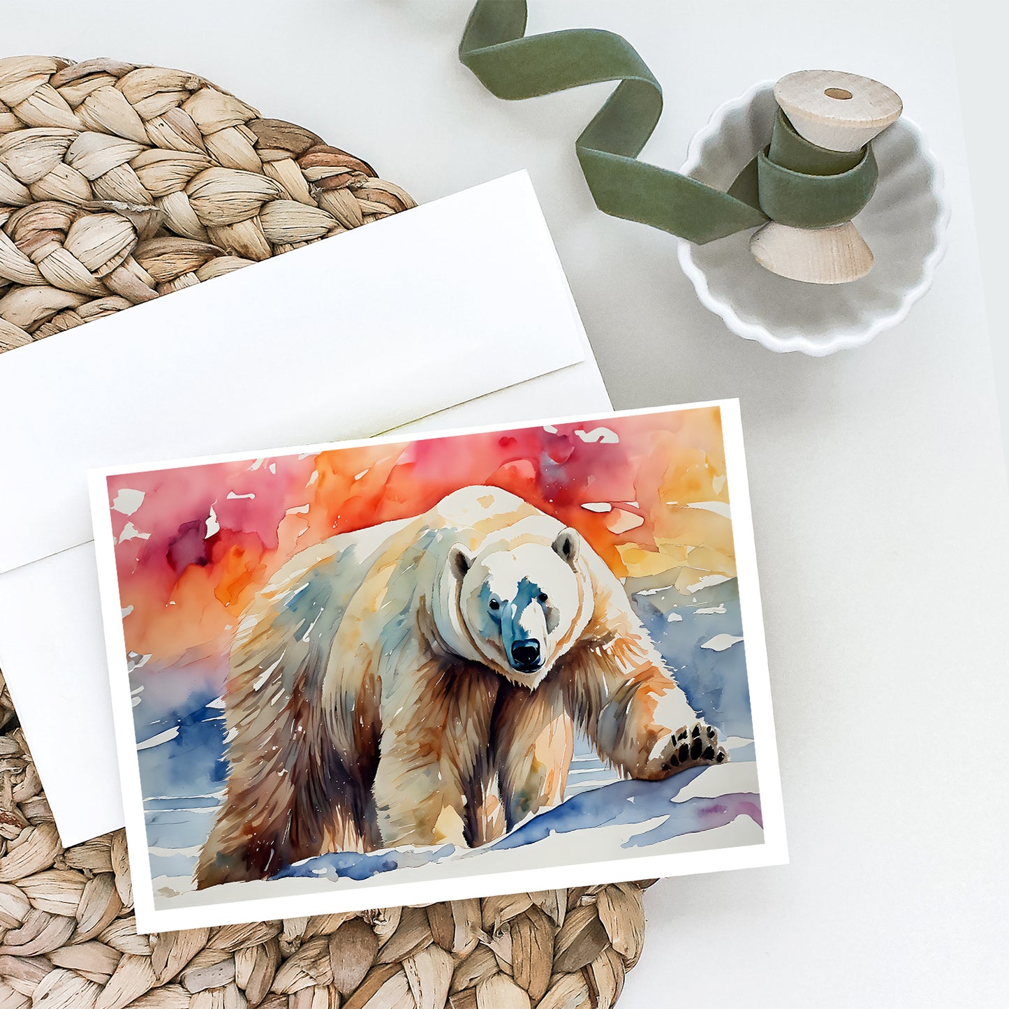 Polar Bear Greeting Cards Pack of 8