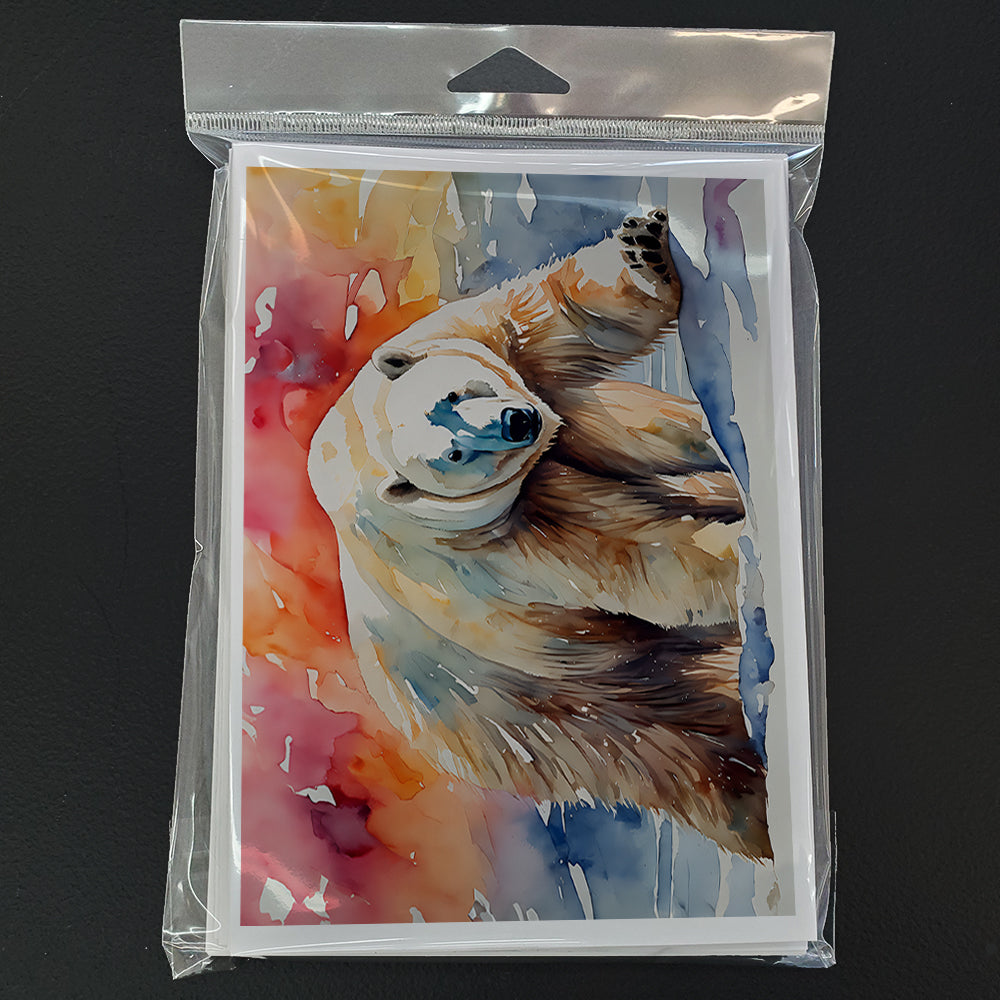 Polar Bear Greeting Cards Pack of 8