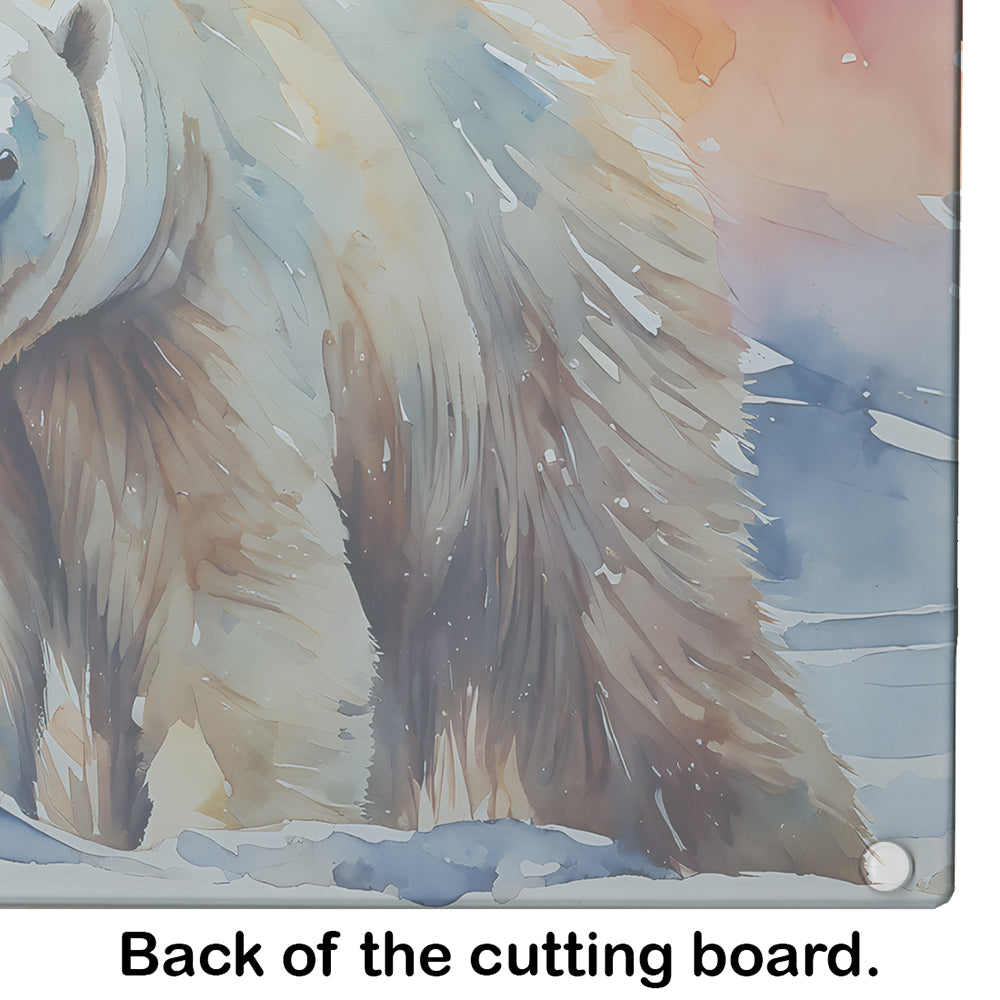 Polar Bear Glass Cutting Board