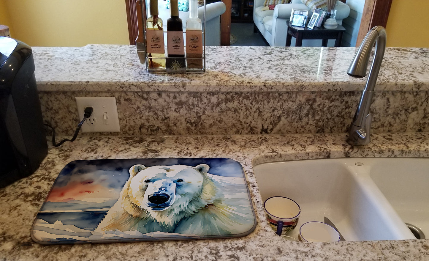 Polar Bear Dish Drying Mat