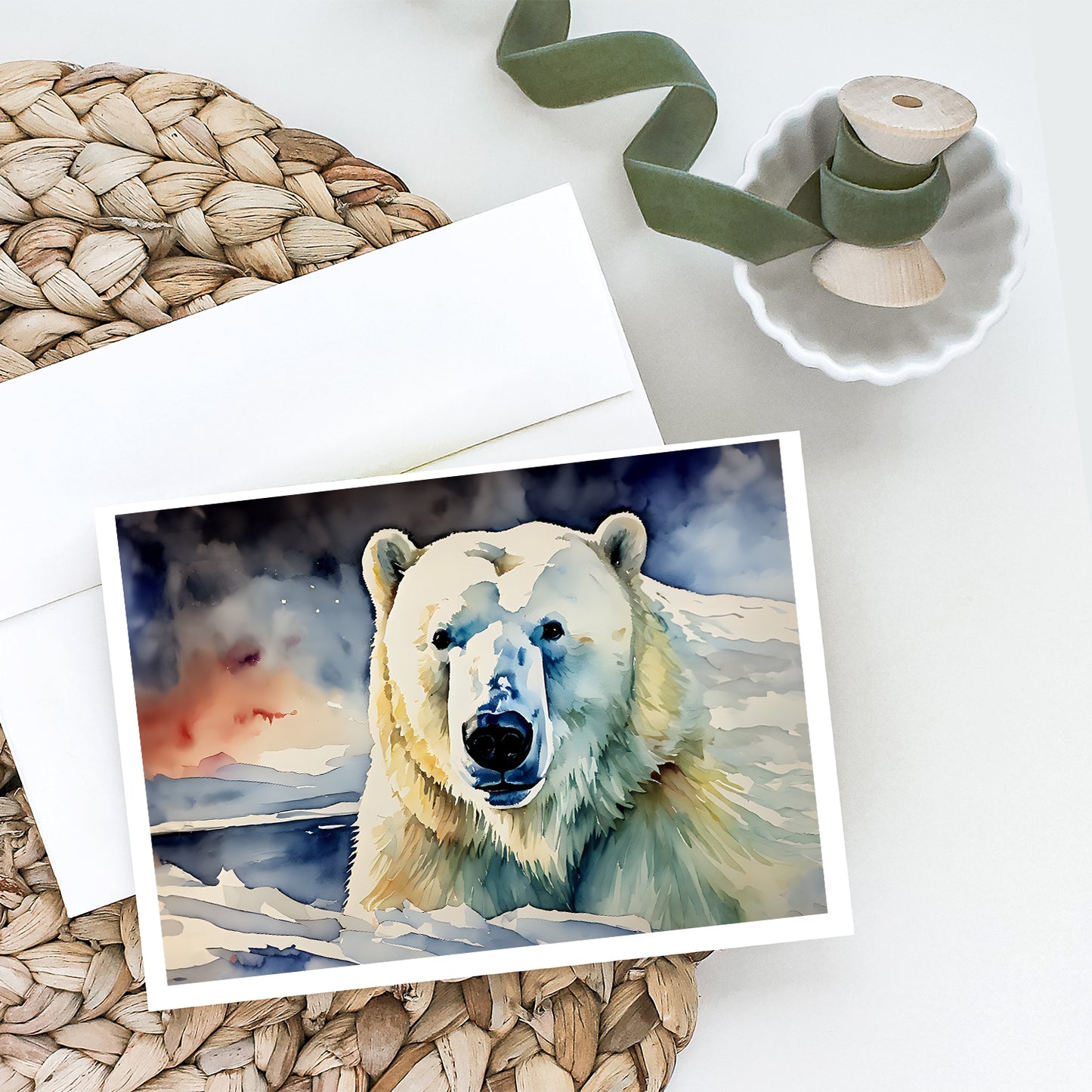 Polar Bear Greeting Cards Pack of 8