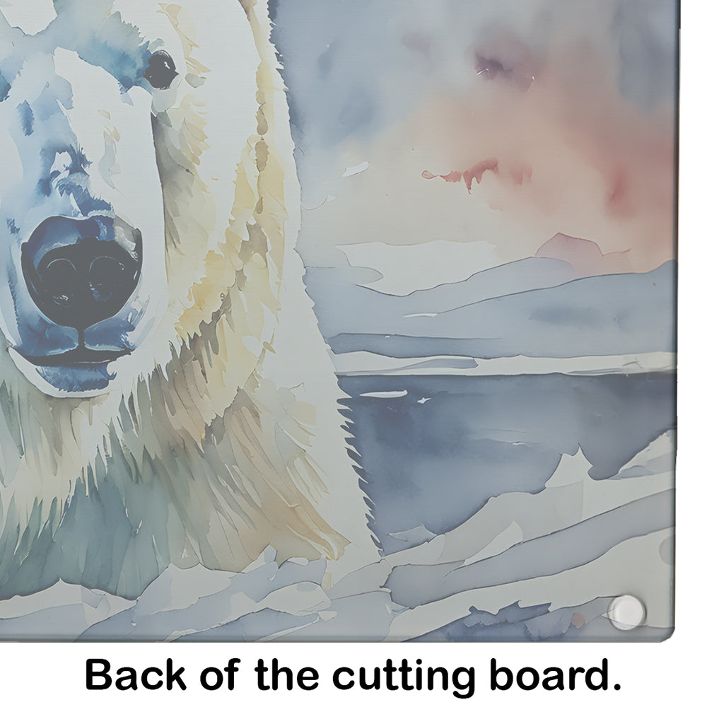 Polar Bear Glass Cutting Board