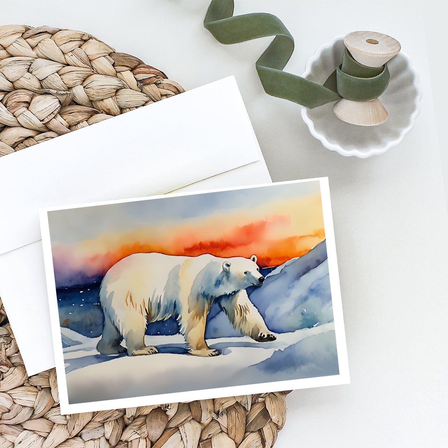 Polar Bear Greeting Cards Pack of 8