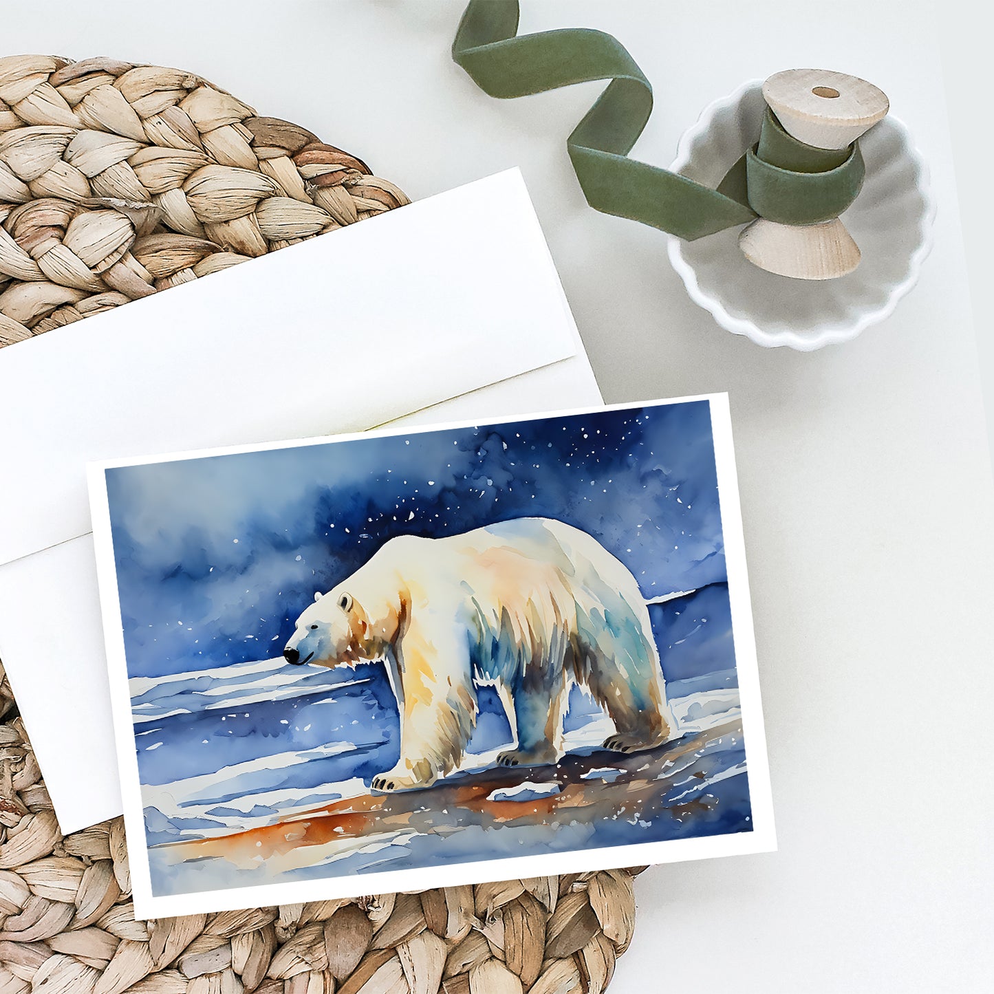 Polar Bear Greeting Cards Pack of 8