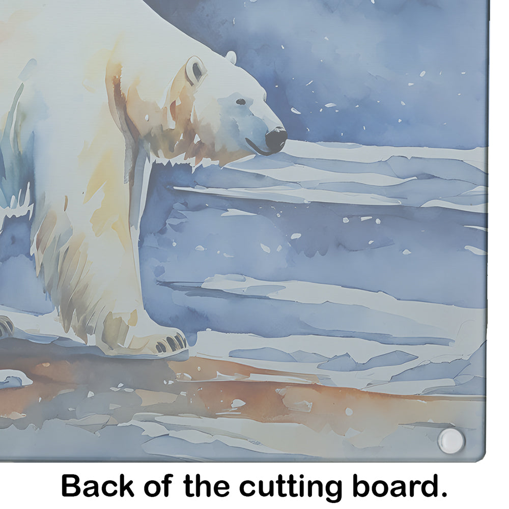 Polar Bear Glass Cutting Board