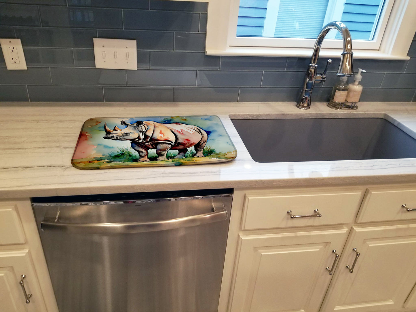 Rhinoceros Dish Drying Mat