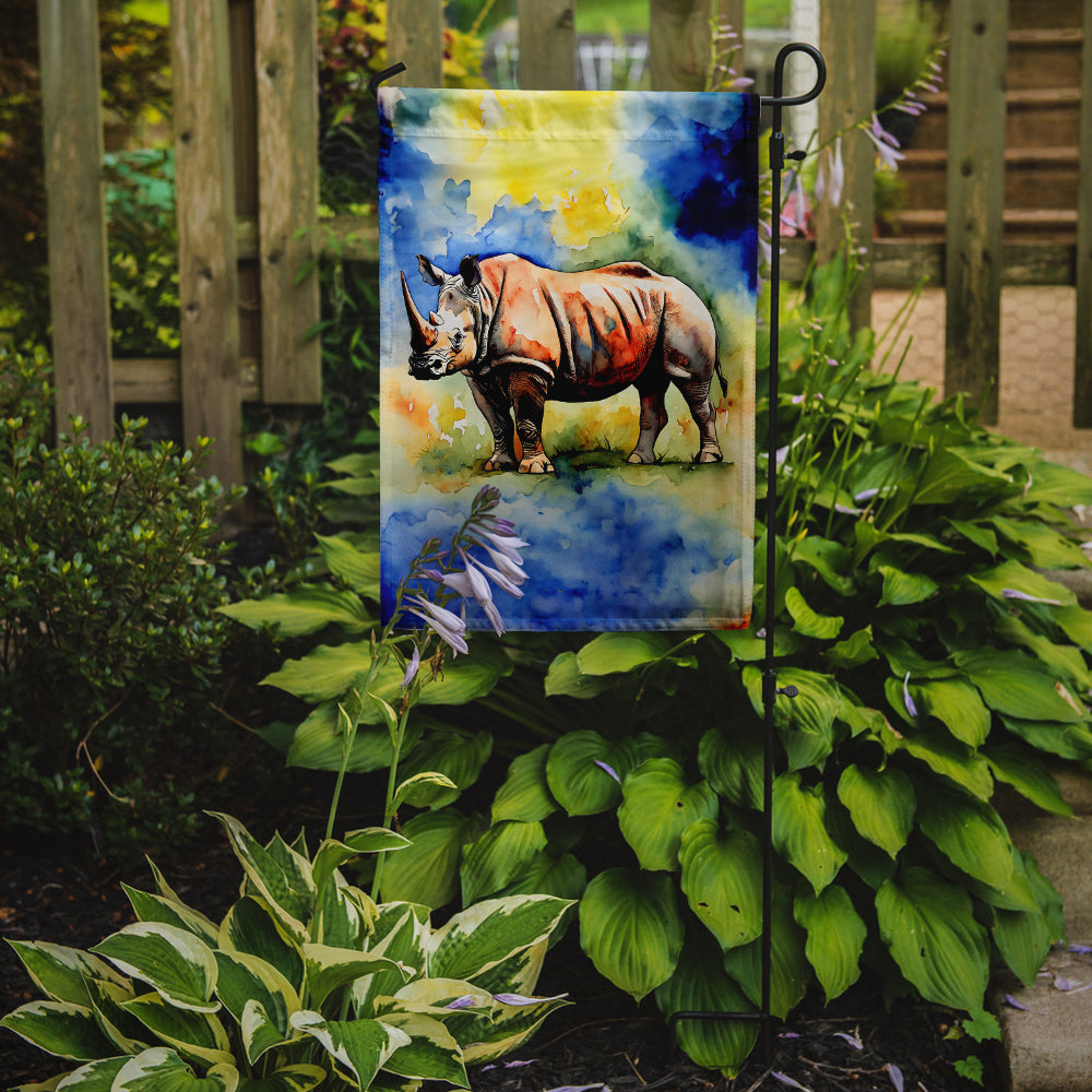 Rhinoceros Garden Flag