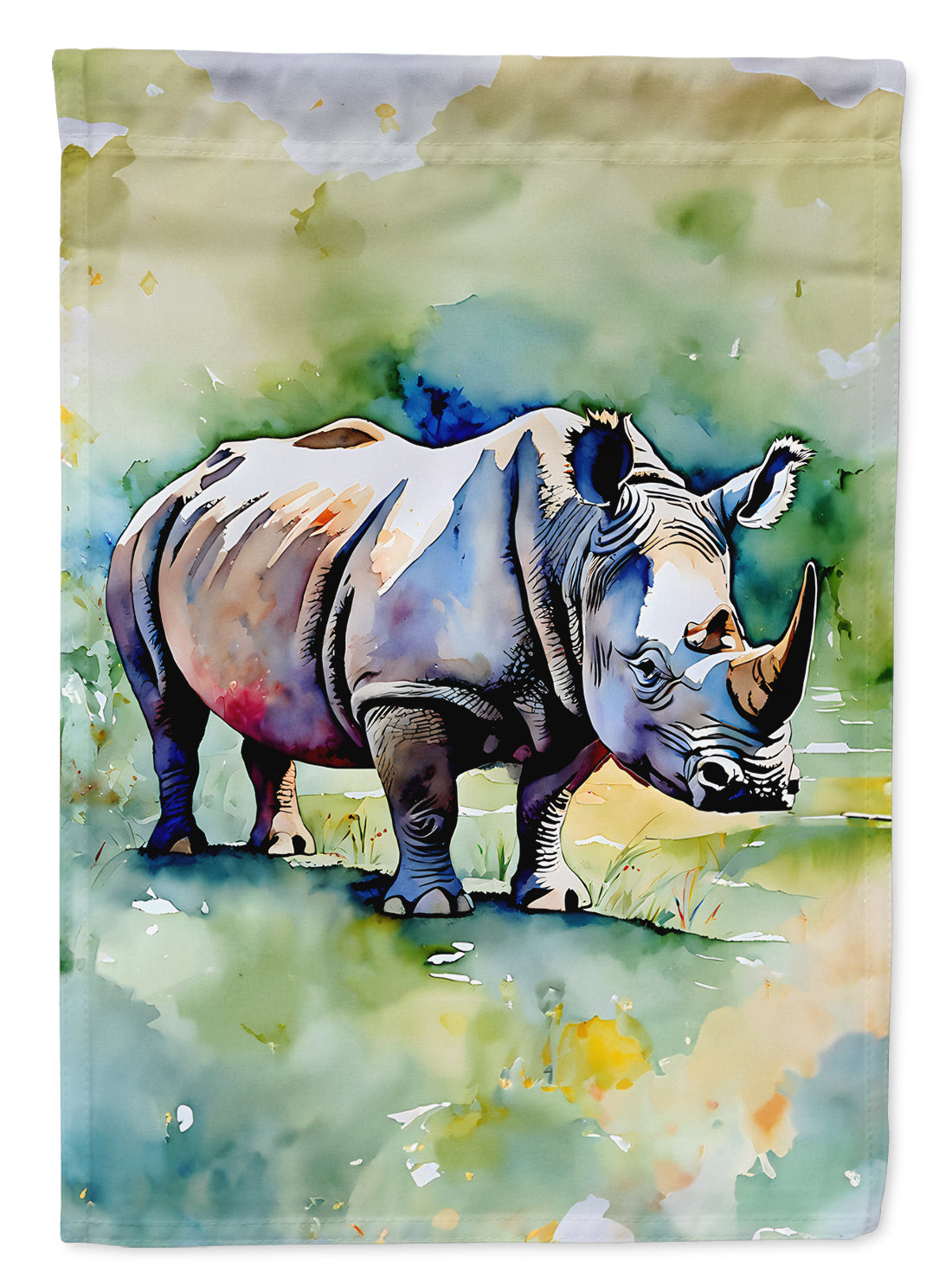 Buy this Rhinoceros Garden Flag