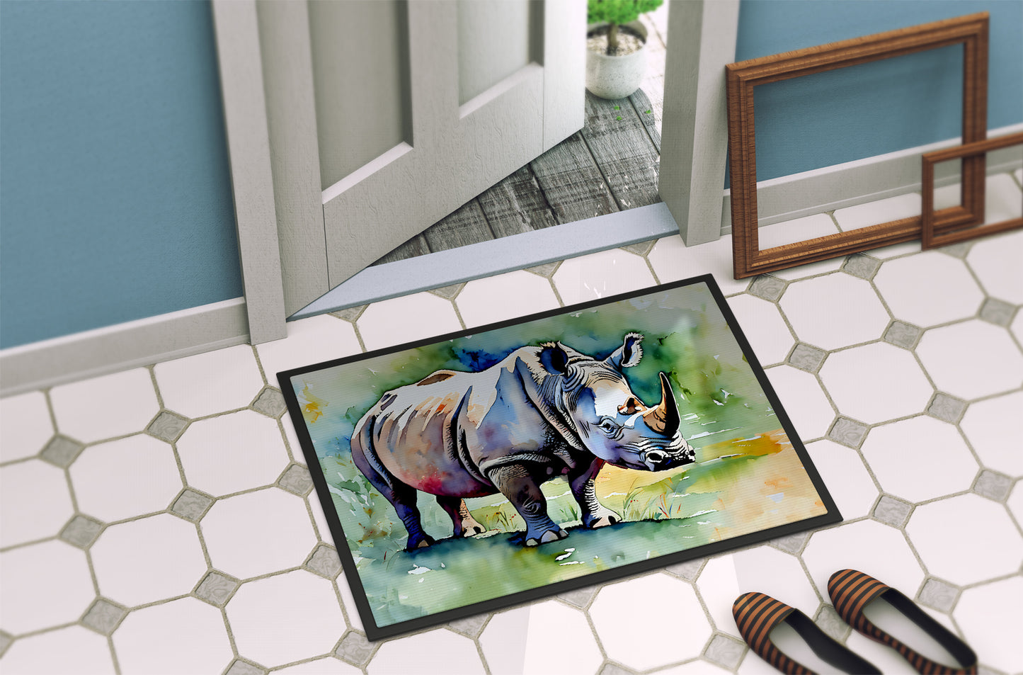 Rhinoceros Doormat