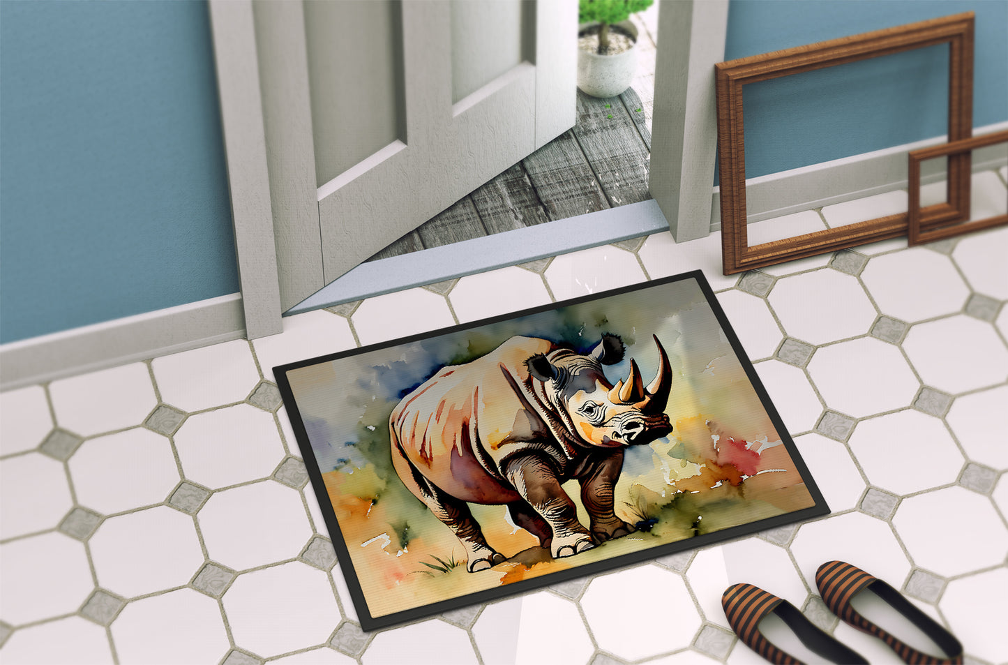 Rhinoceros Doormat