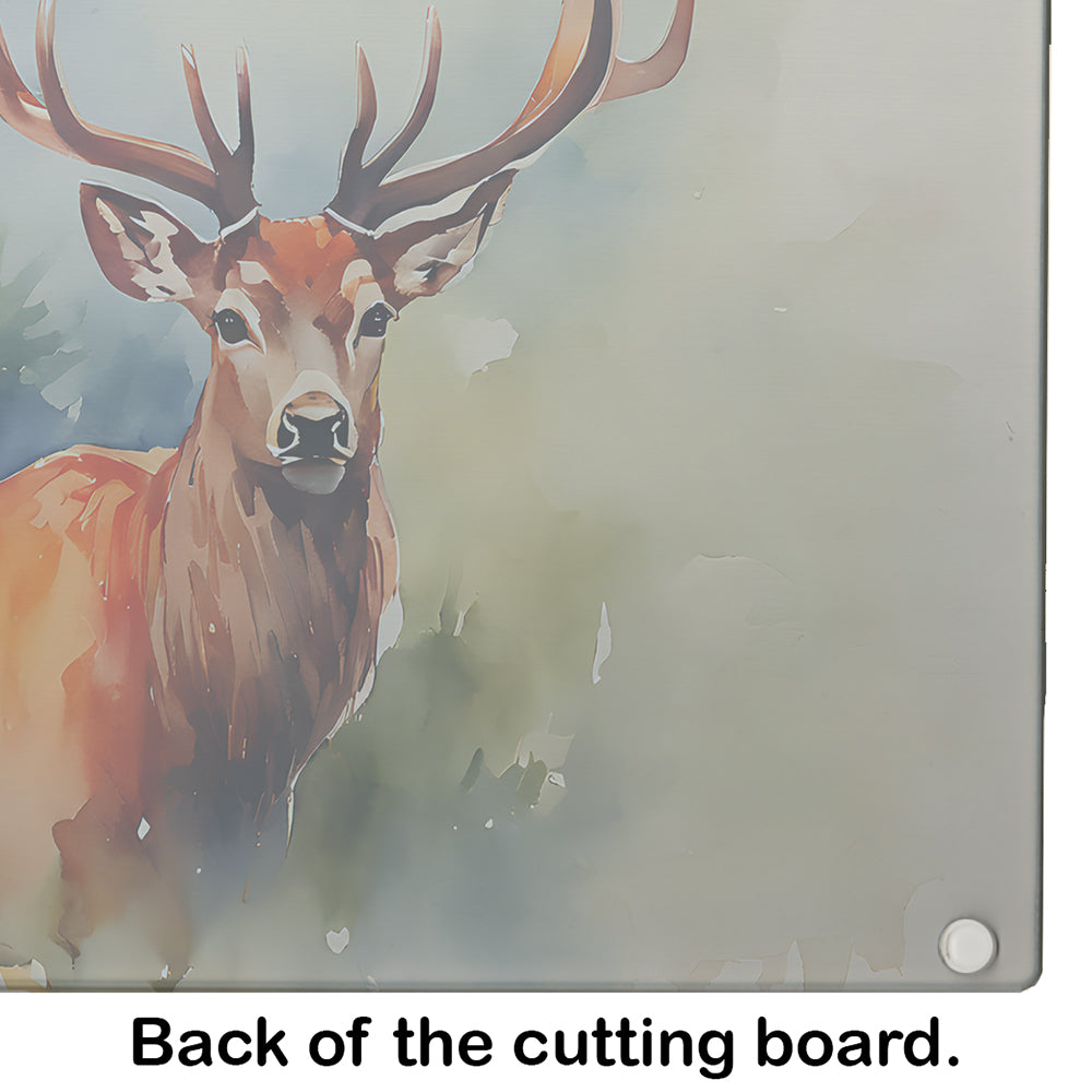 Deer Stag Glass Cutting Board