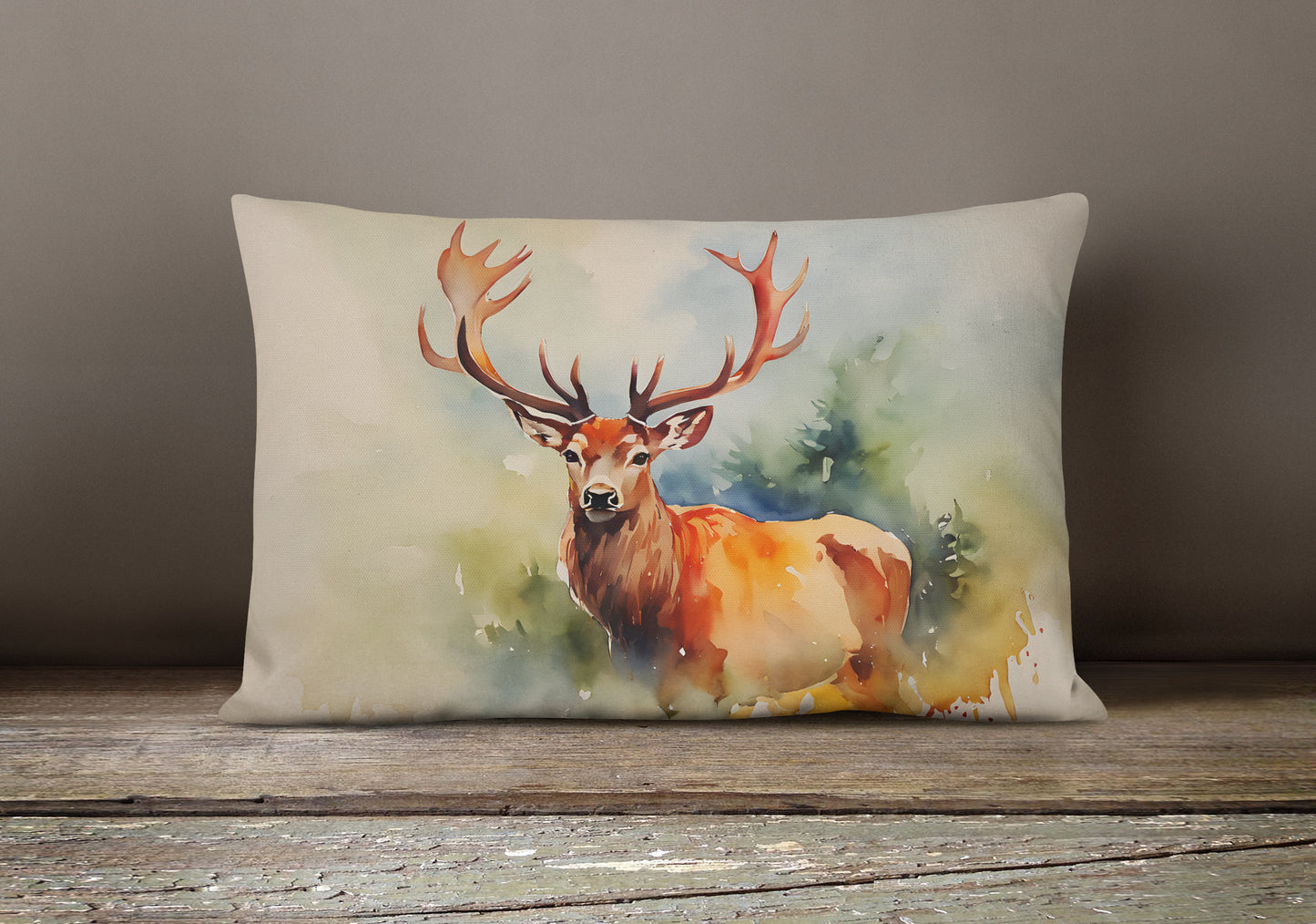 Deer Stag Throw Pillow