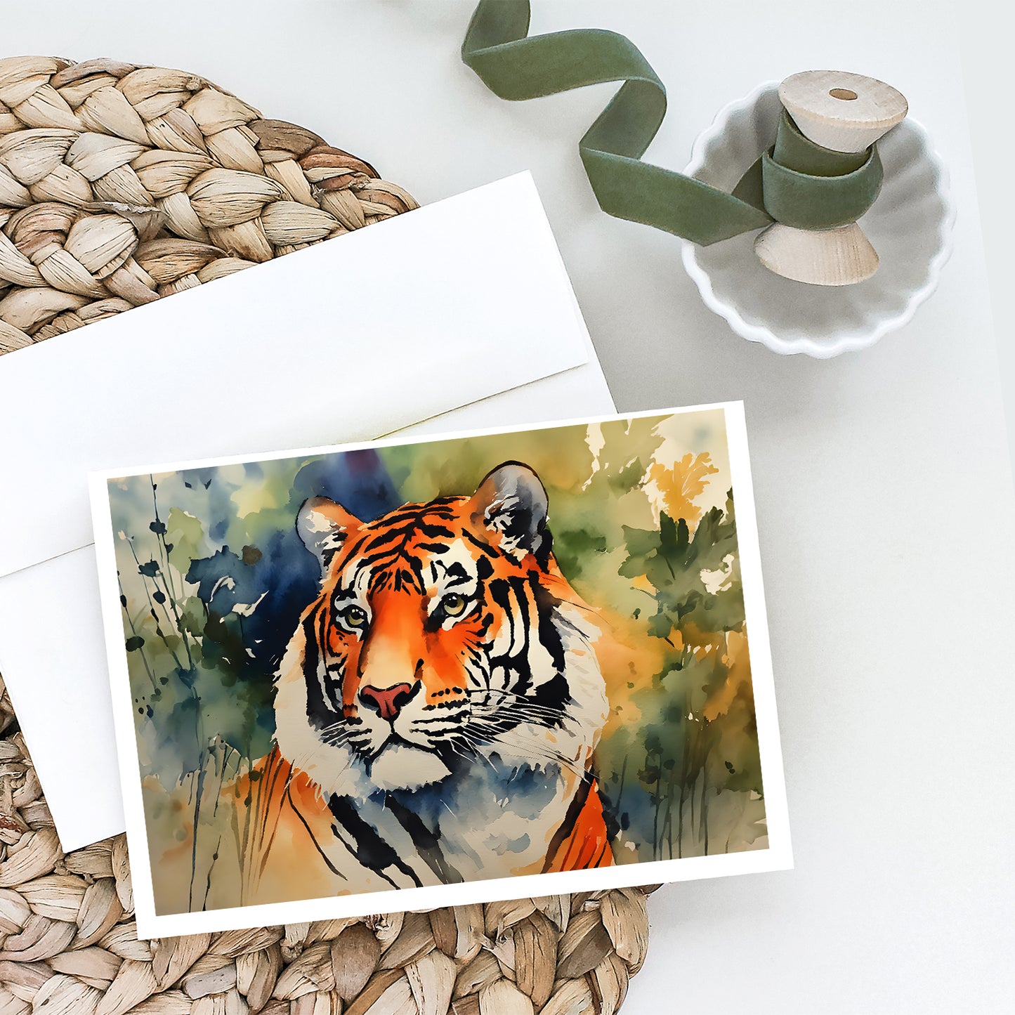 Tiger Greeting Cards Pack of 8