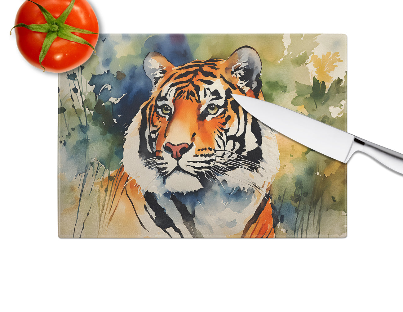 Tiger Glass Cutting Board