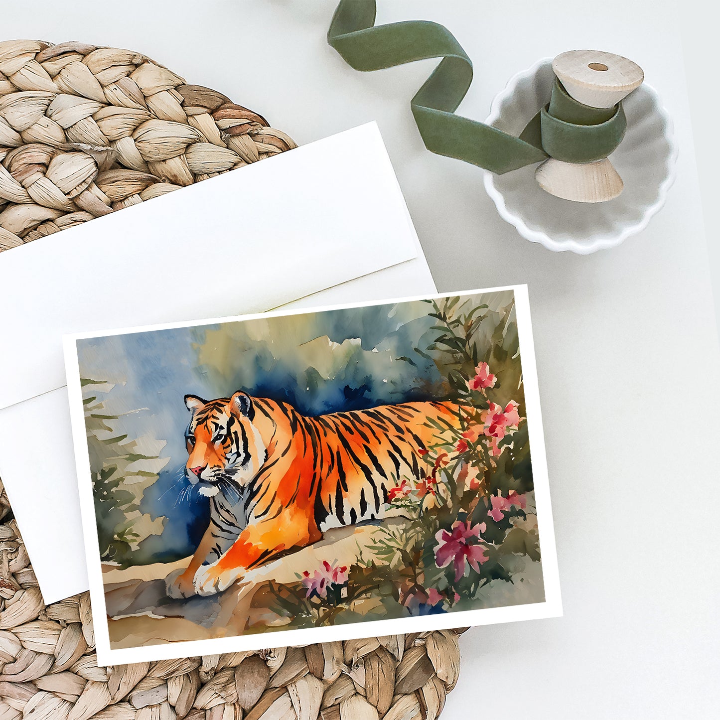 Tiger Greeting Cards Pack of 8