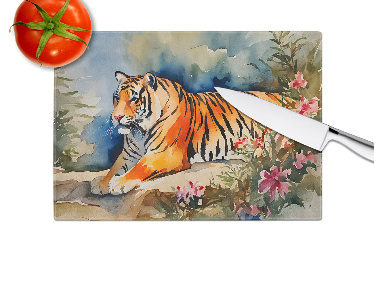 Tiger Glass Cutting Board