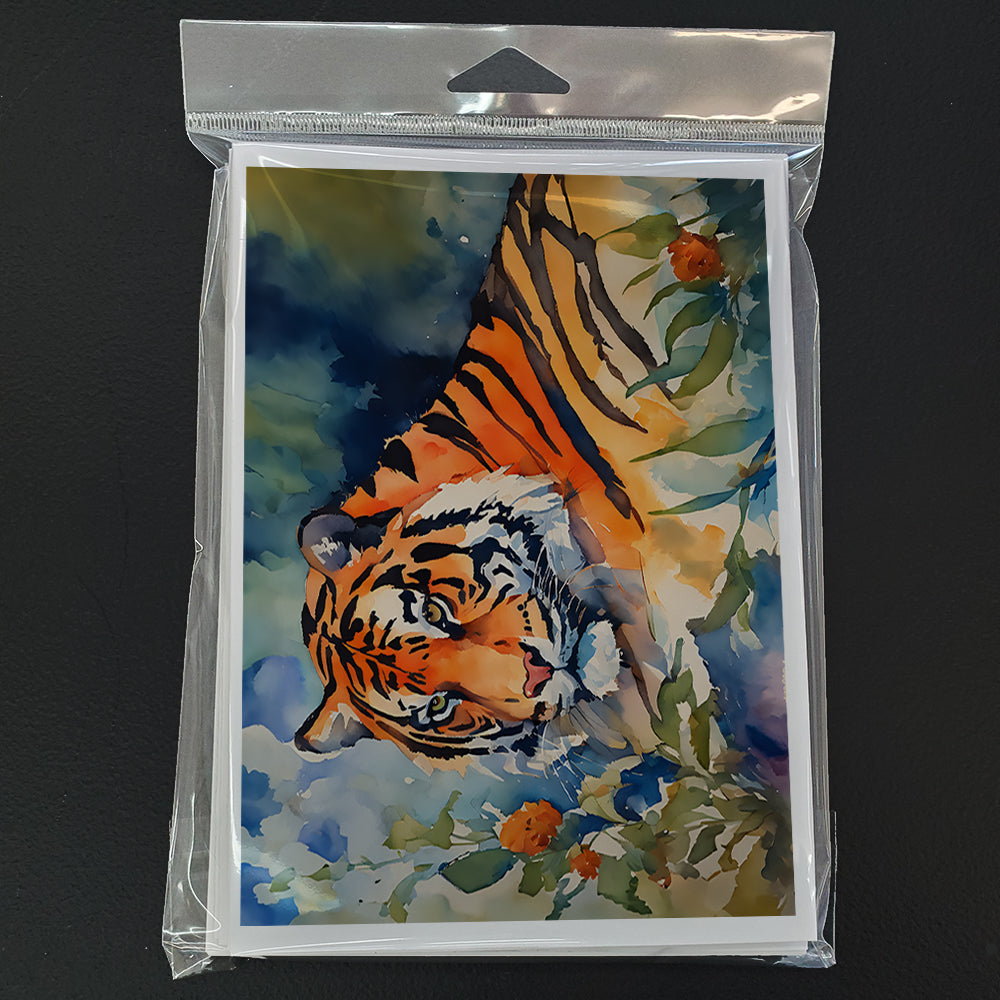 Tiger Greeting Cards Pack of 8