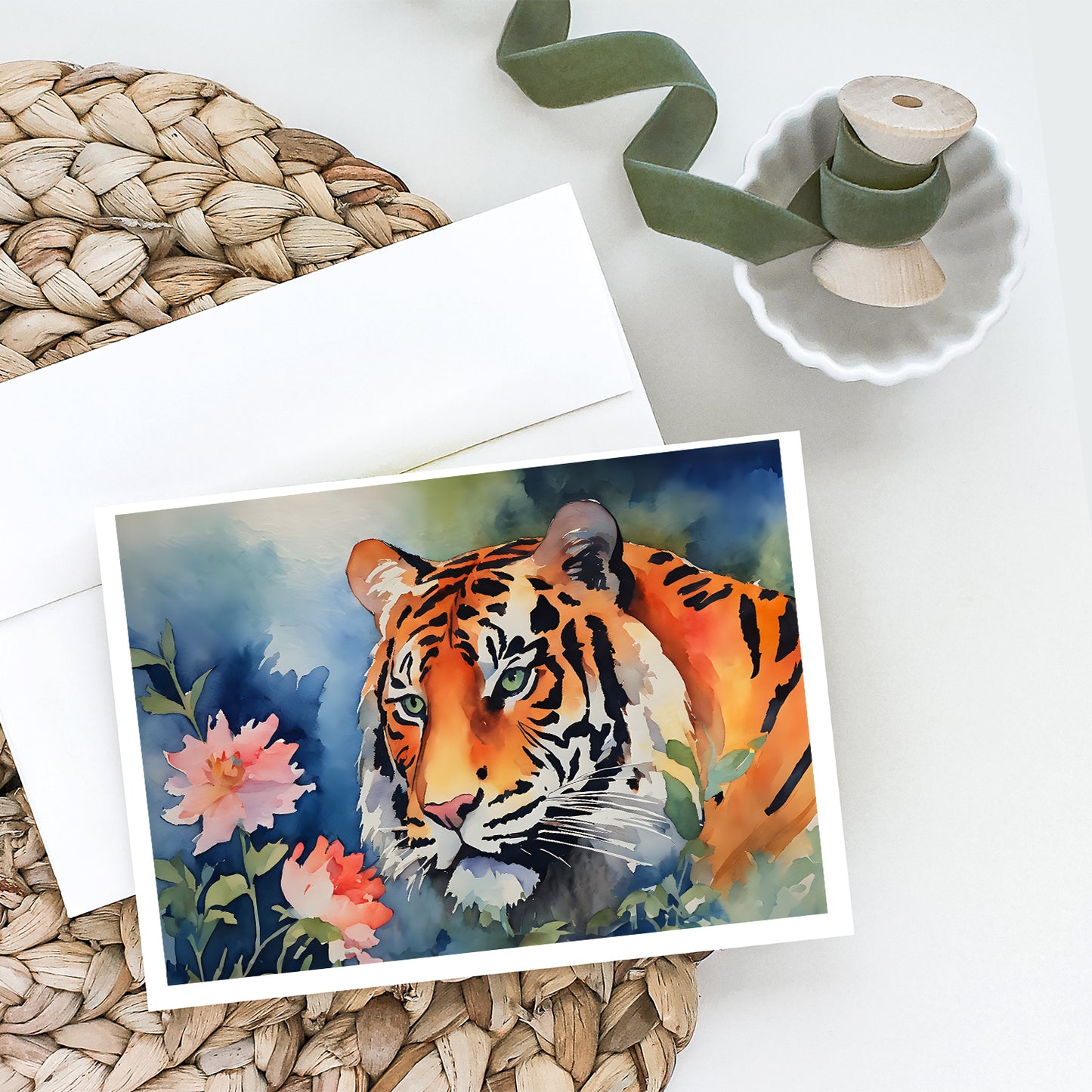 Tiger Greeting Cards Pack of 8