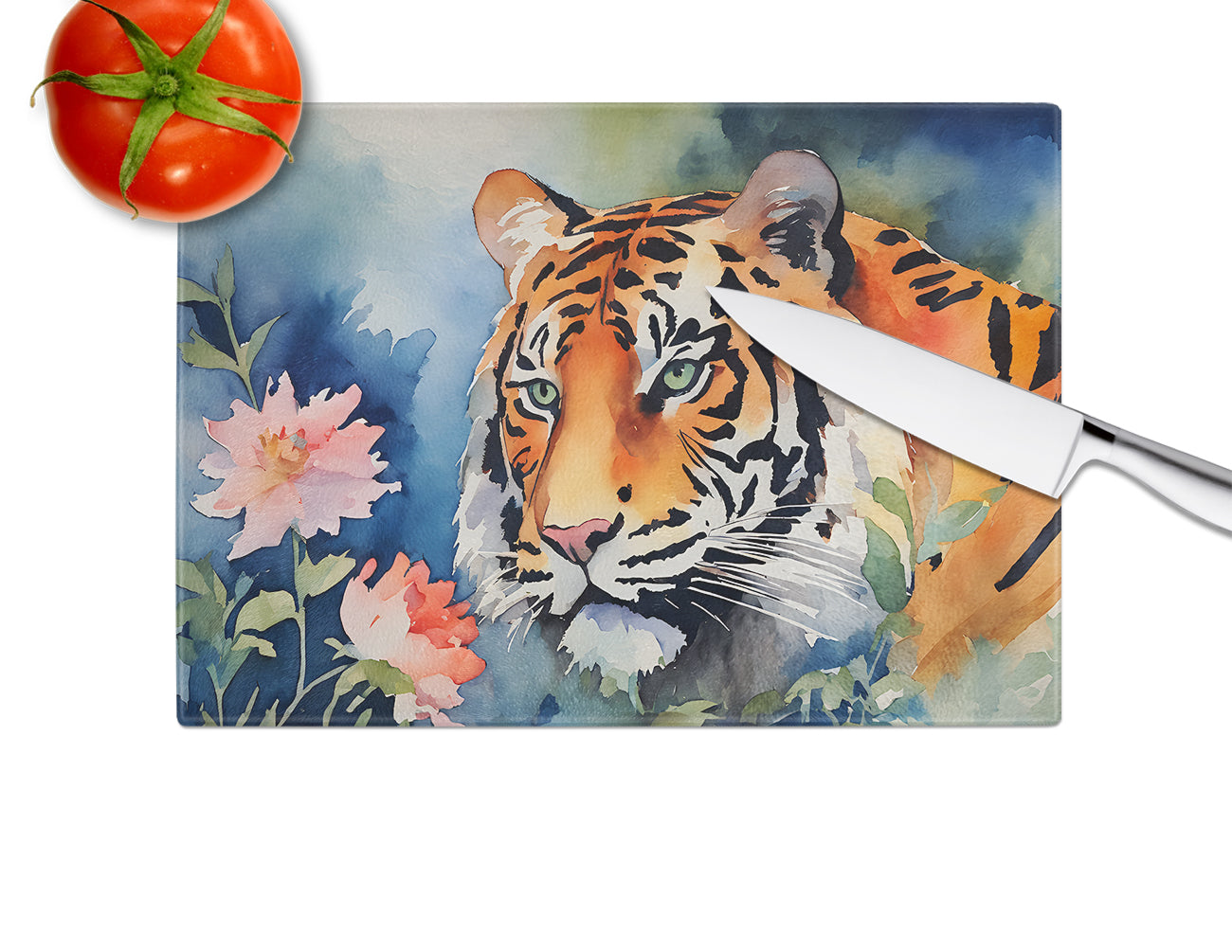 Tiger Glass Cutting Board