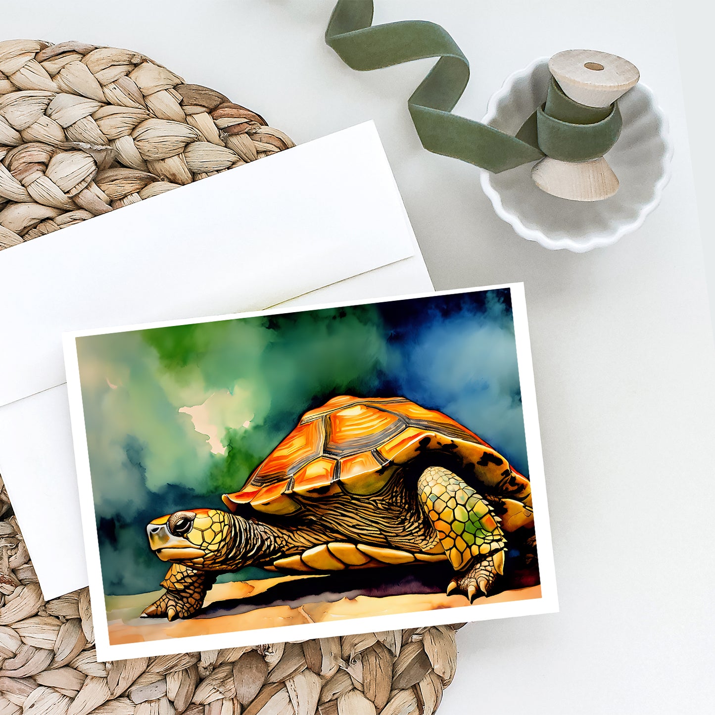 Turtles Tortoises Greeting Cards Pack of 8