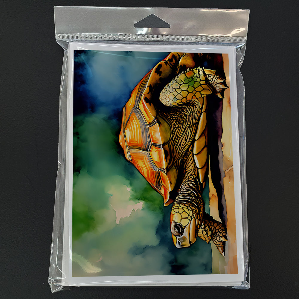 Turtles Tortoises Greeting Cards Pack of 8