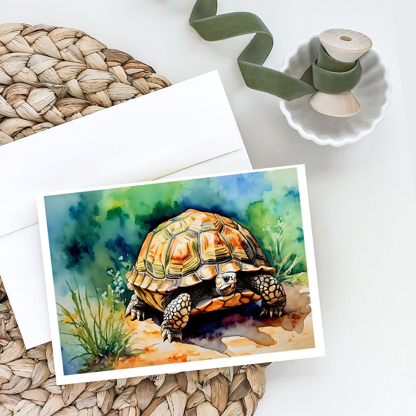 Turtles Tortoises Greeting Cards Pack of 8