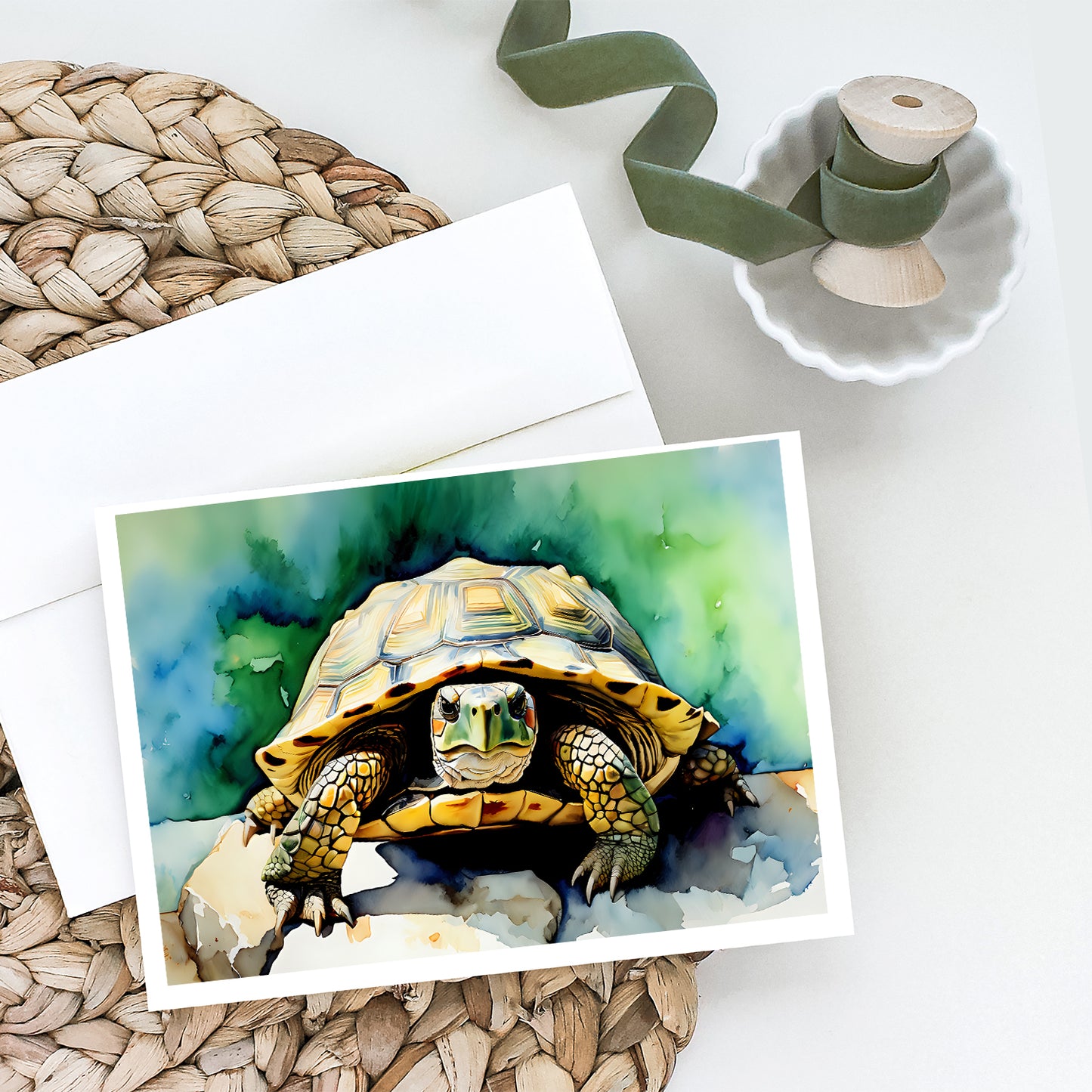 Turtles Tortoises Greeting Cards Pack of 8