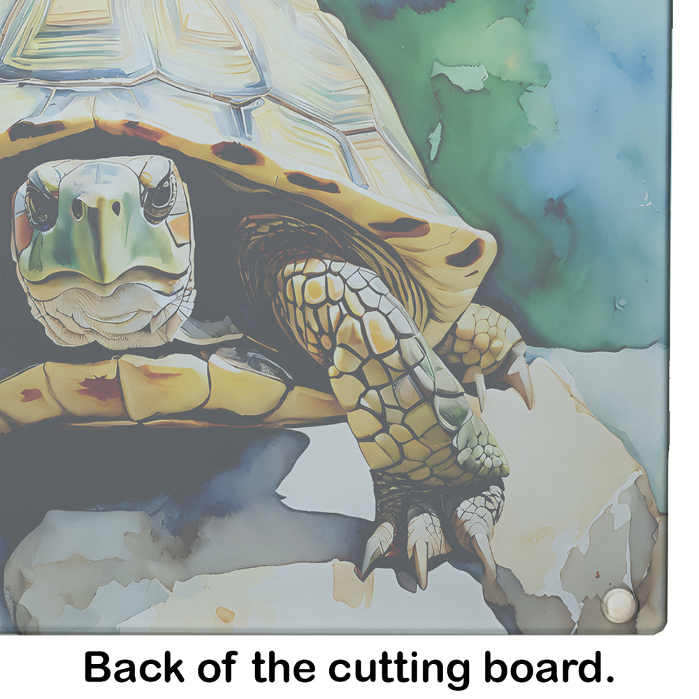 Turtles Tortoises Glass Cutting Board