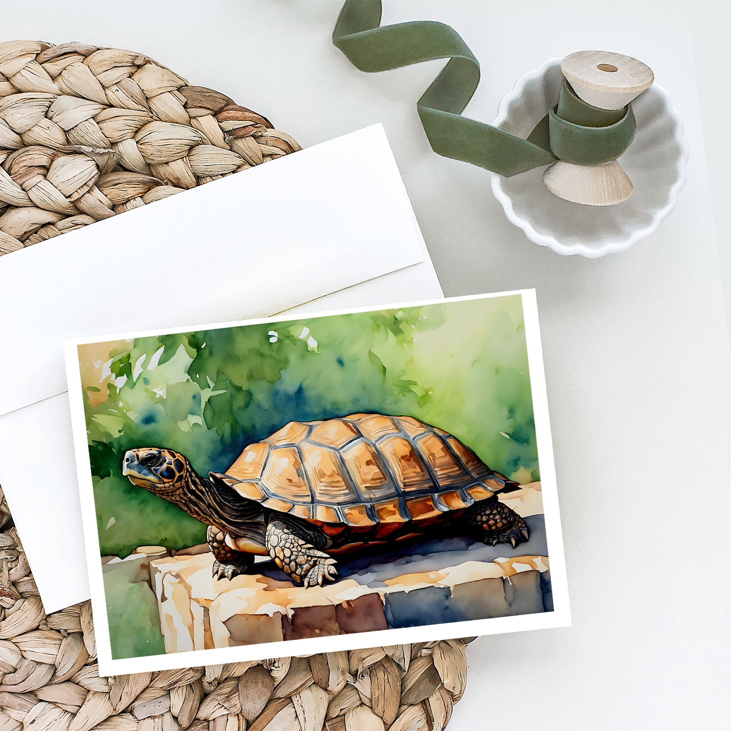 Turtles Tortoises Greeting Cards Pack of 8