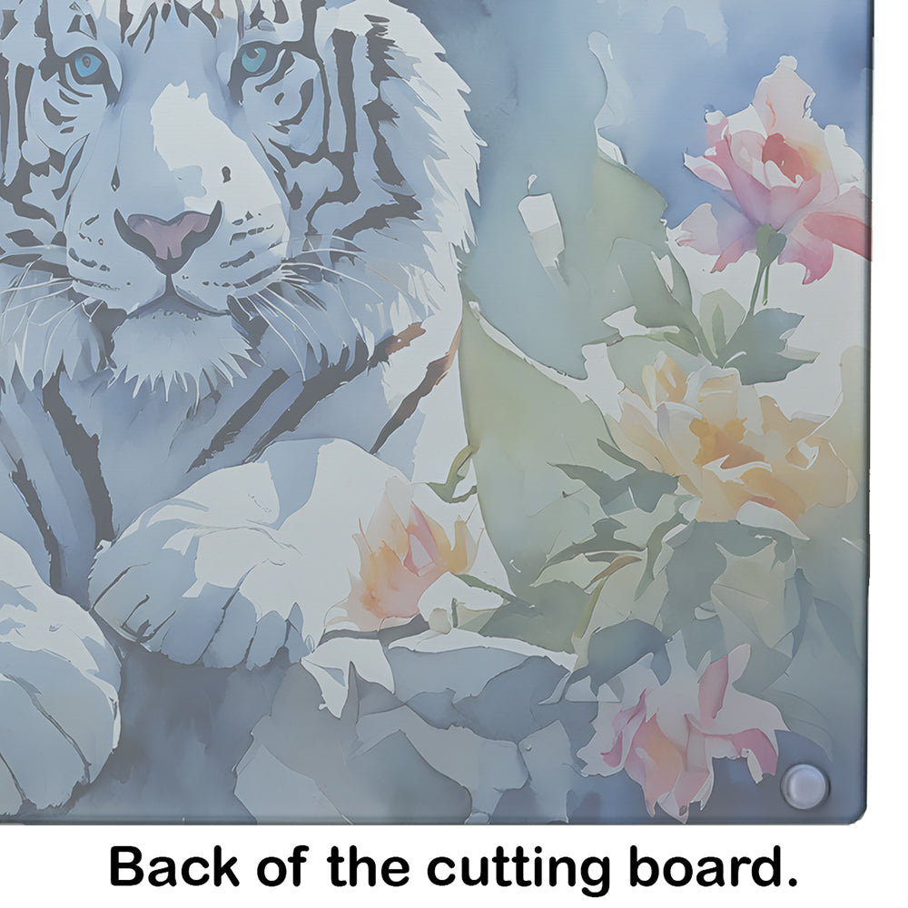 White Tiger Glass Cutting Board