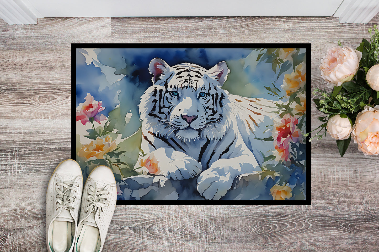 White Tiger Doormat