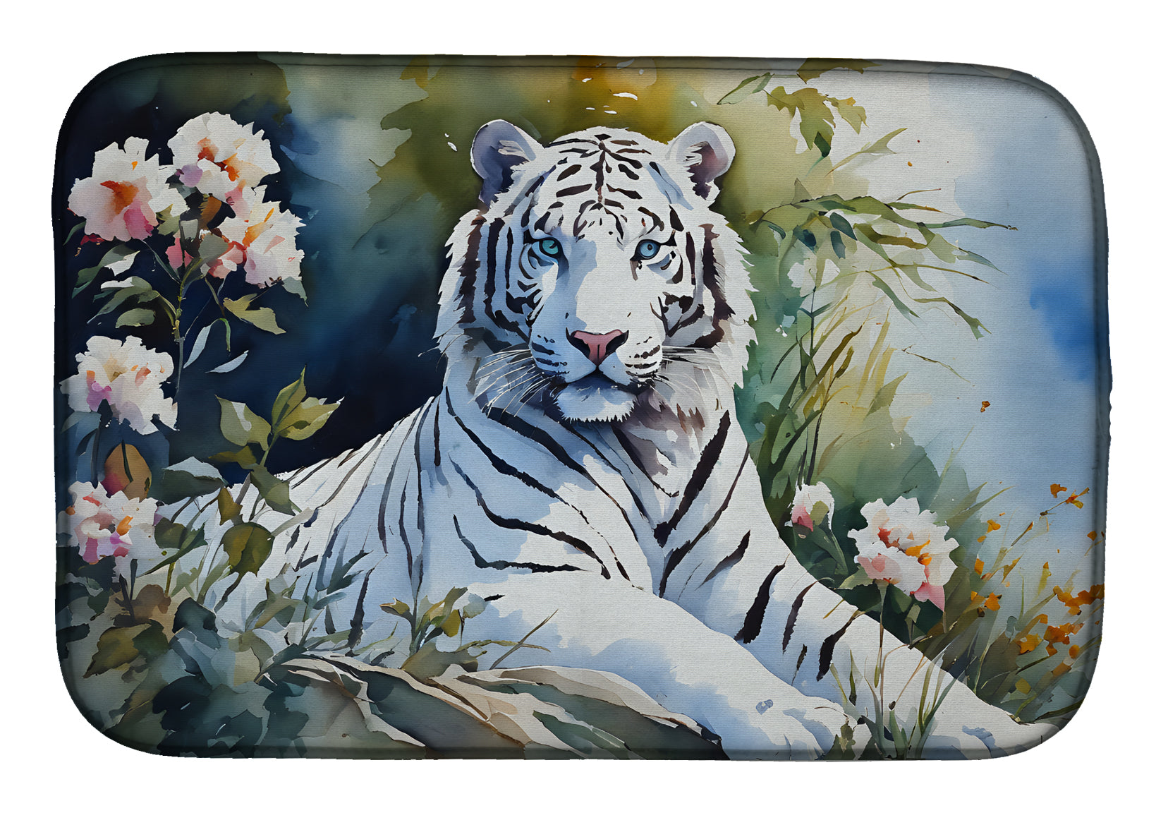 Buy this White Tiger Dish Drying Mat