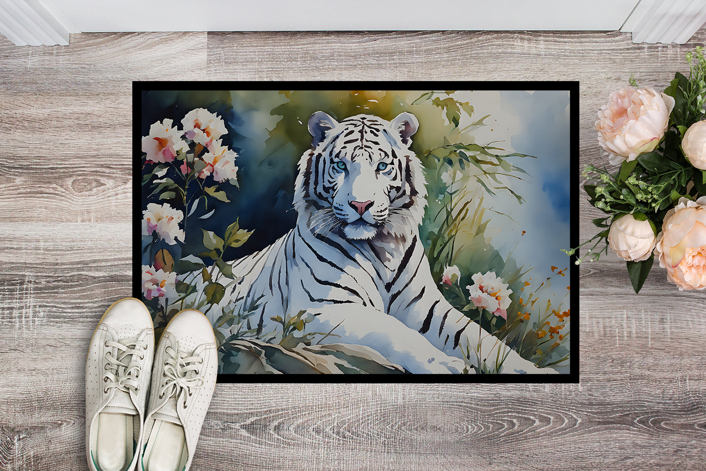 White Tiger Doormat